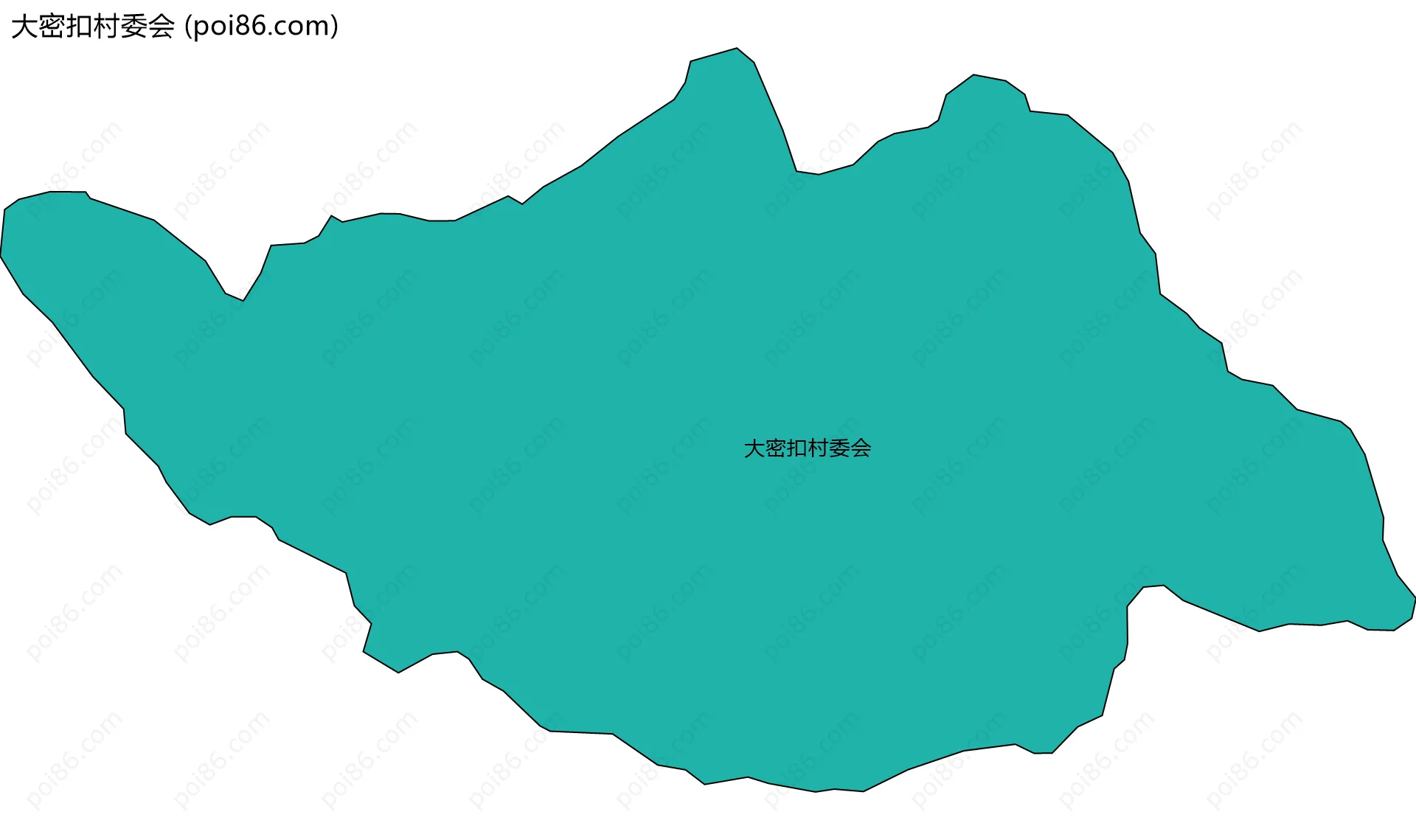 大密扣村委会边界地图