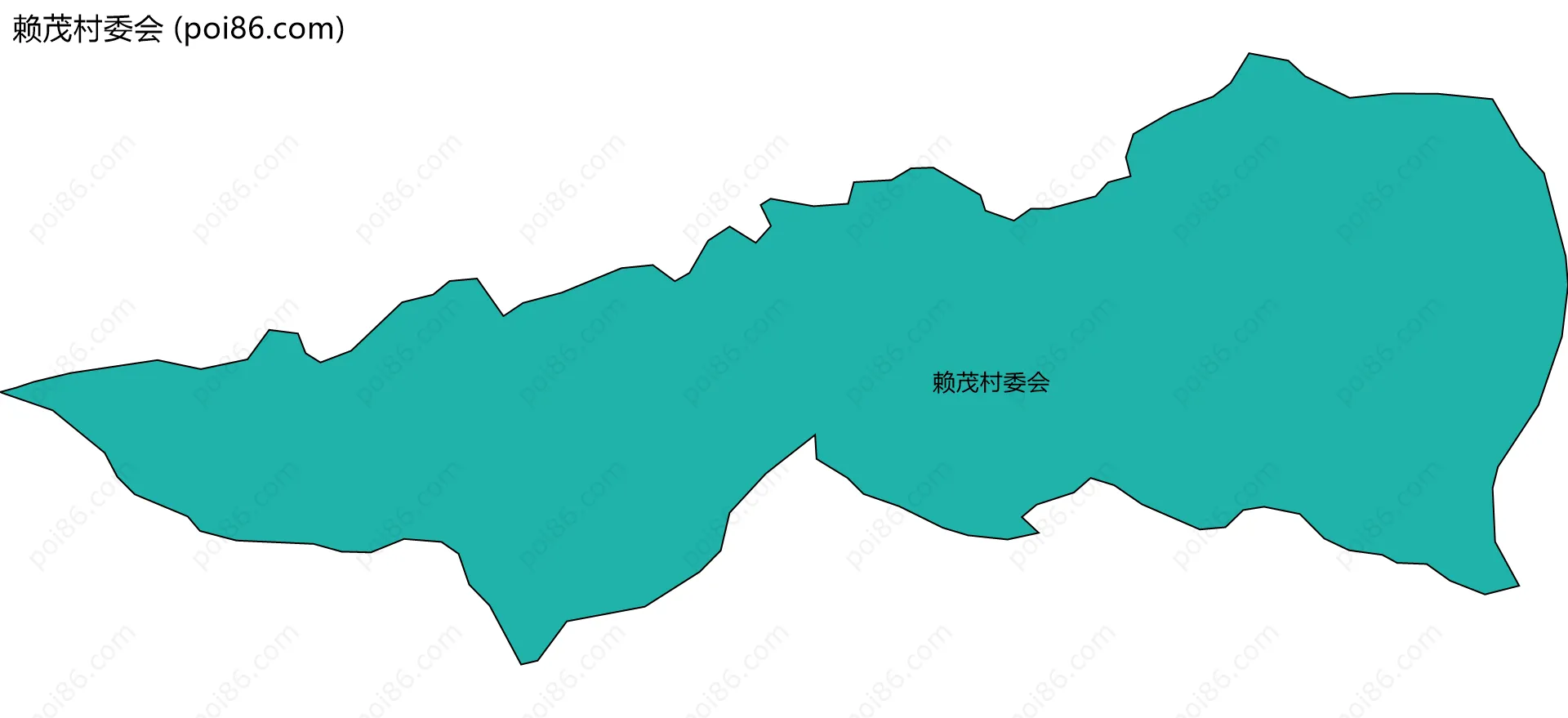 赖茂村委会边界地图