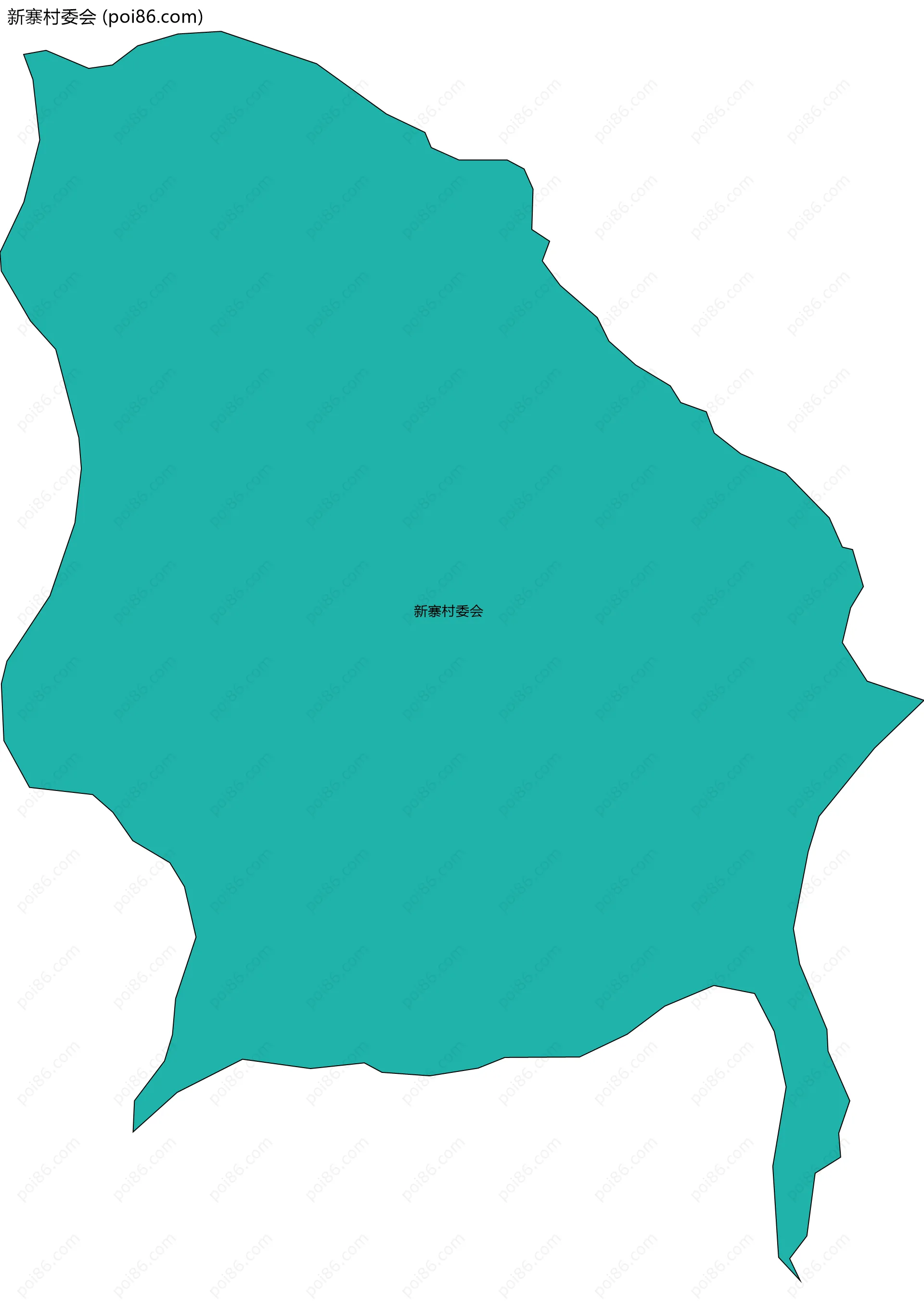 新寨村委会边界地图