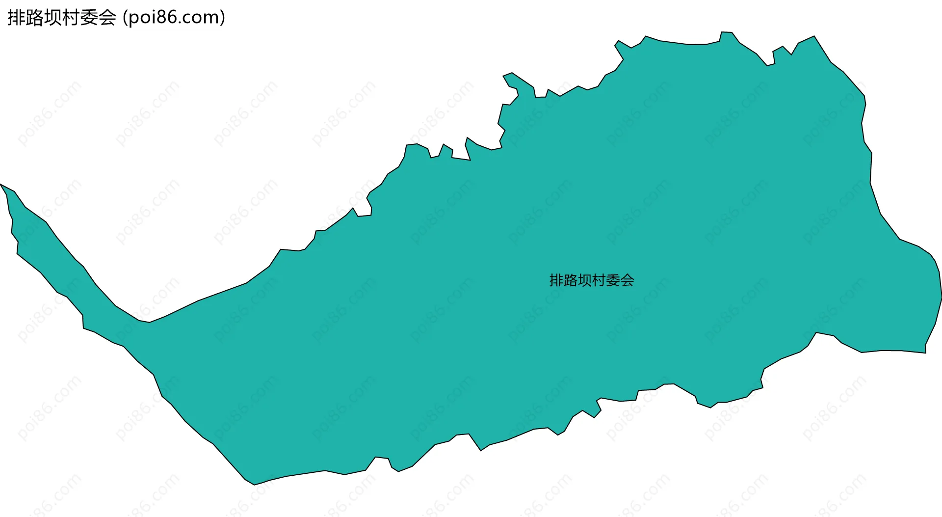 排路坝村委会边界地图