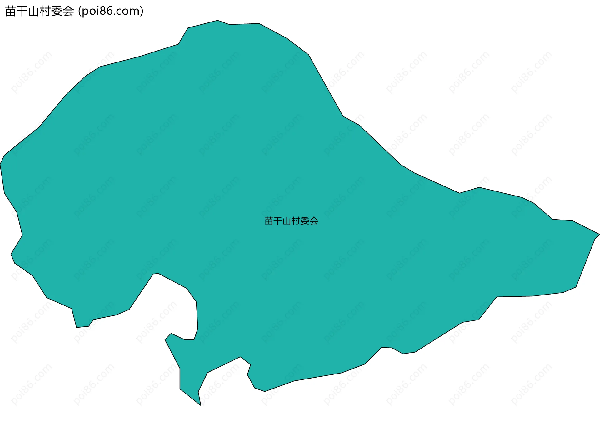 苗干山村委会边界地图
