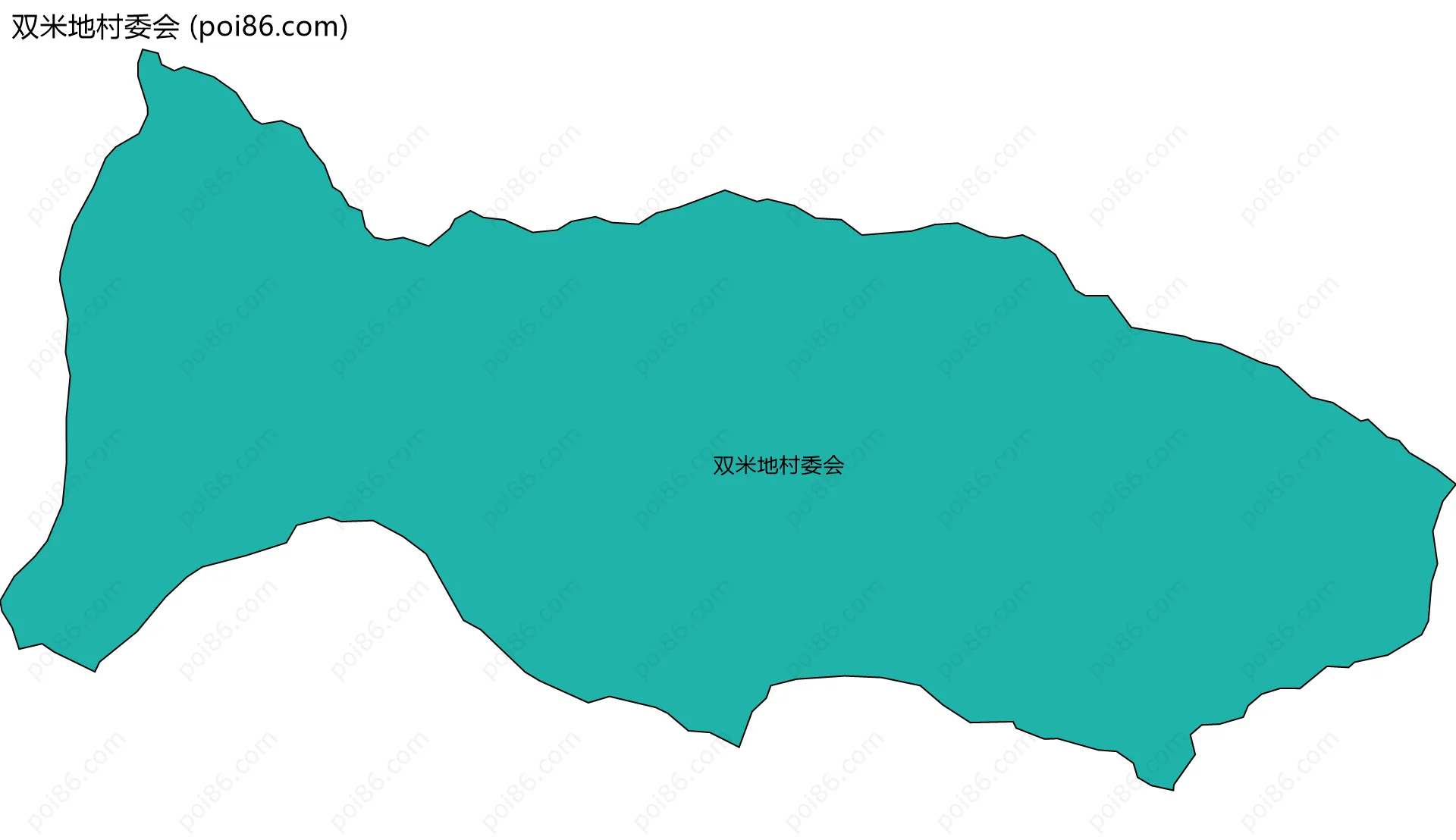 双米地村委会边界地图