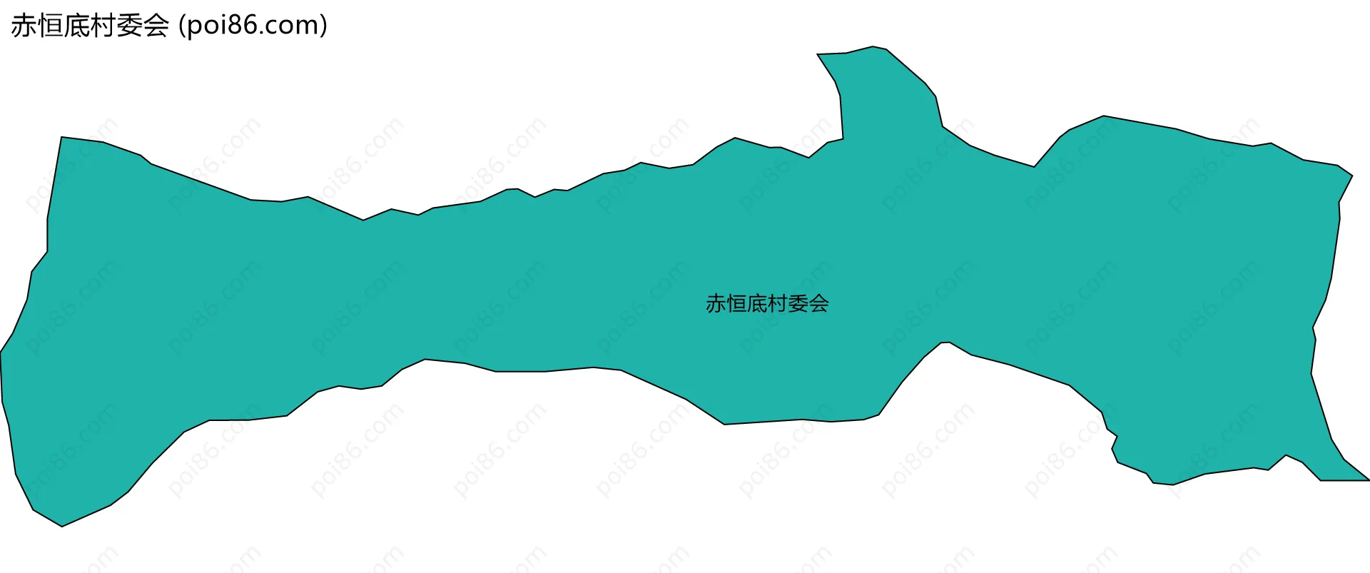 赤恒底村委会边界地图