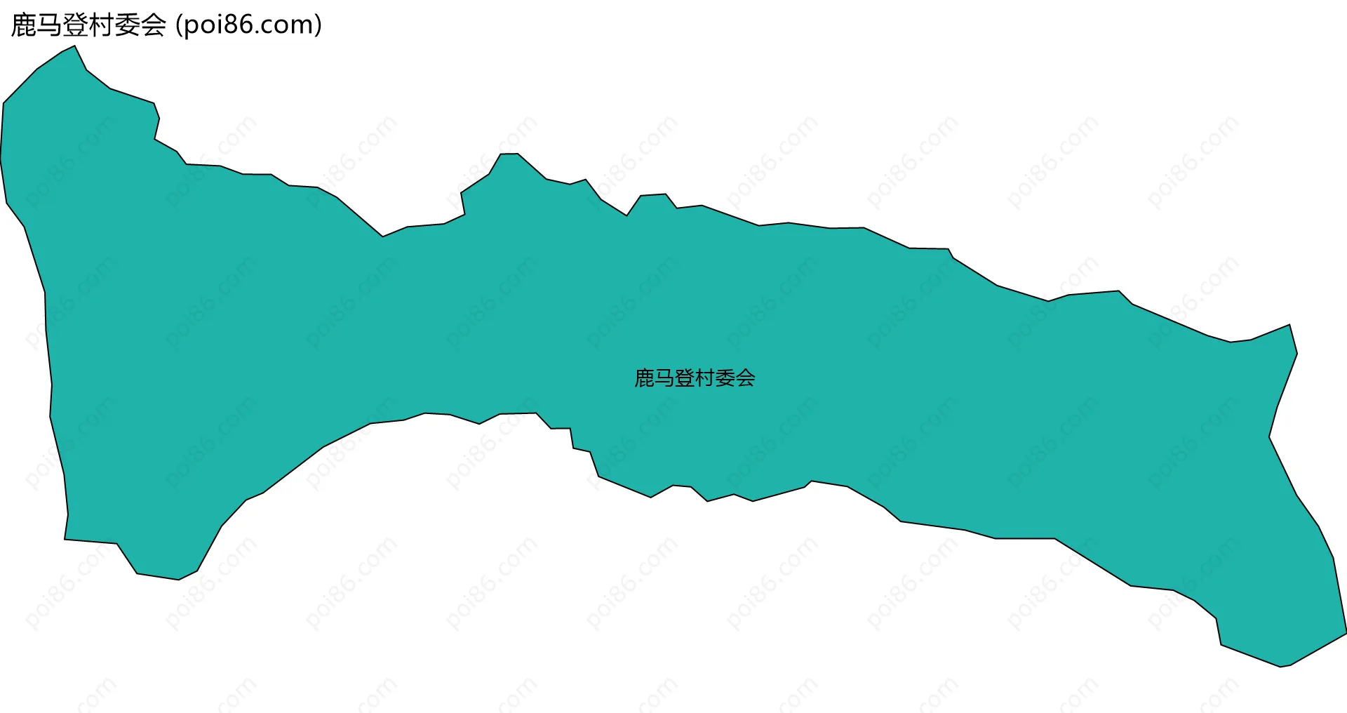 鹿马登村委会边界地图