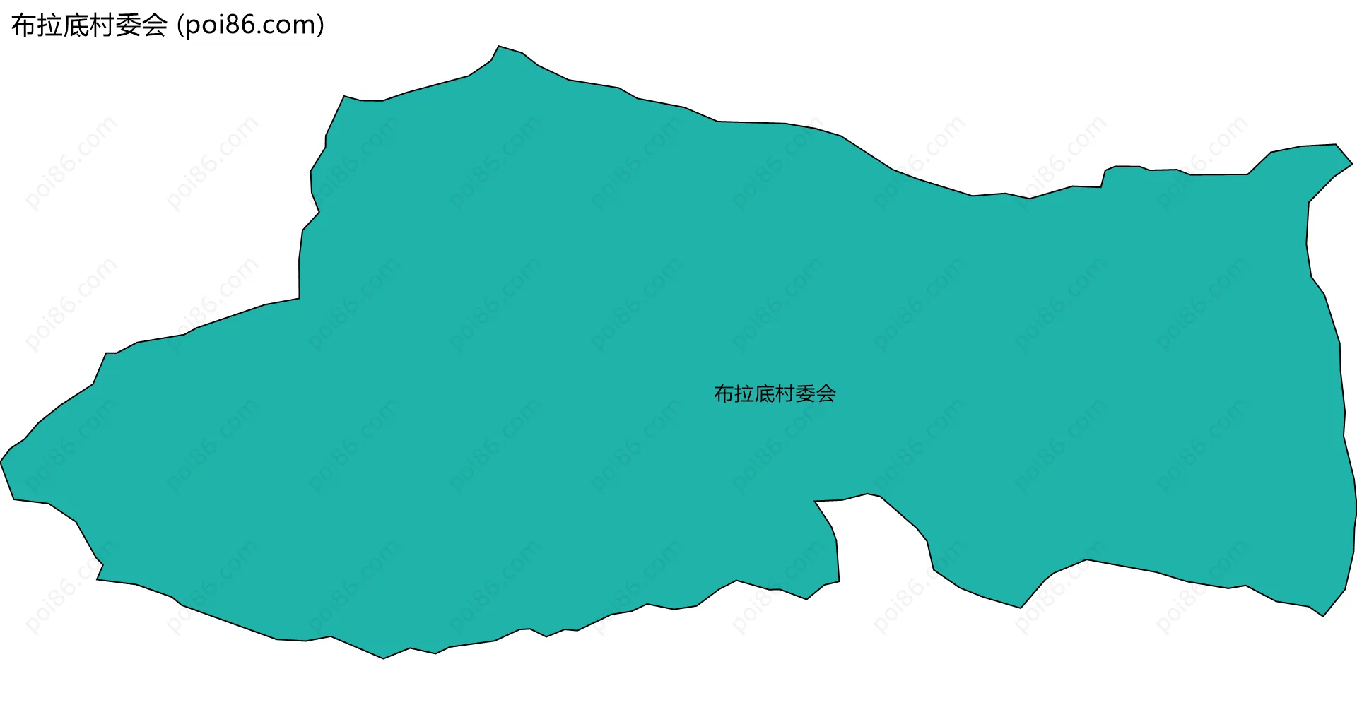 布拉底村委会边界地图