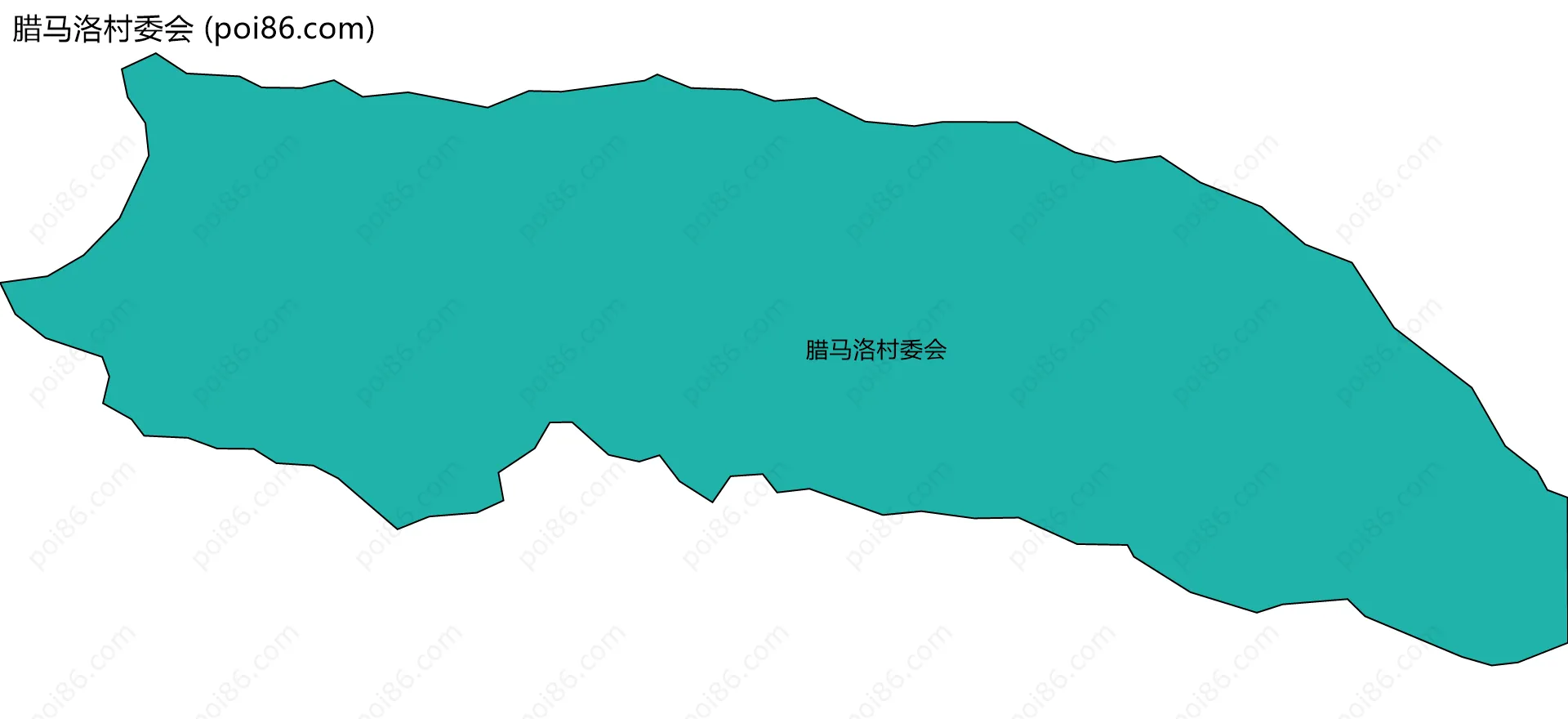 腊马洛村委会边界地图
