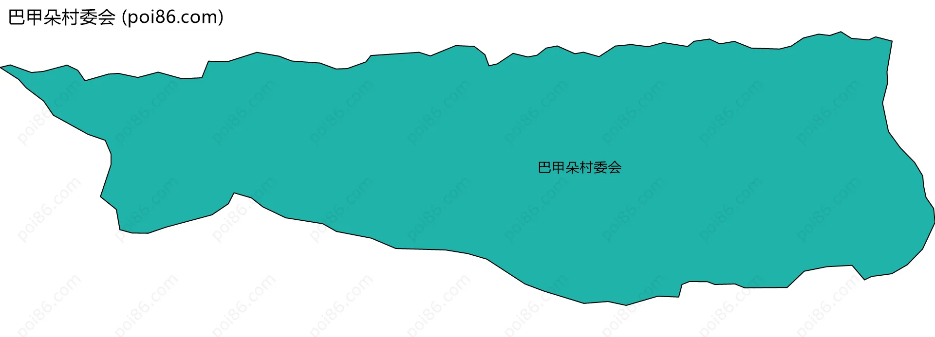 巴甲朵村委会边界地图