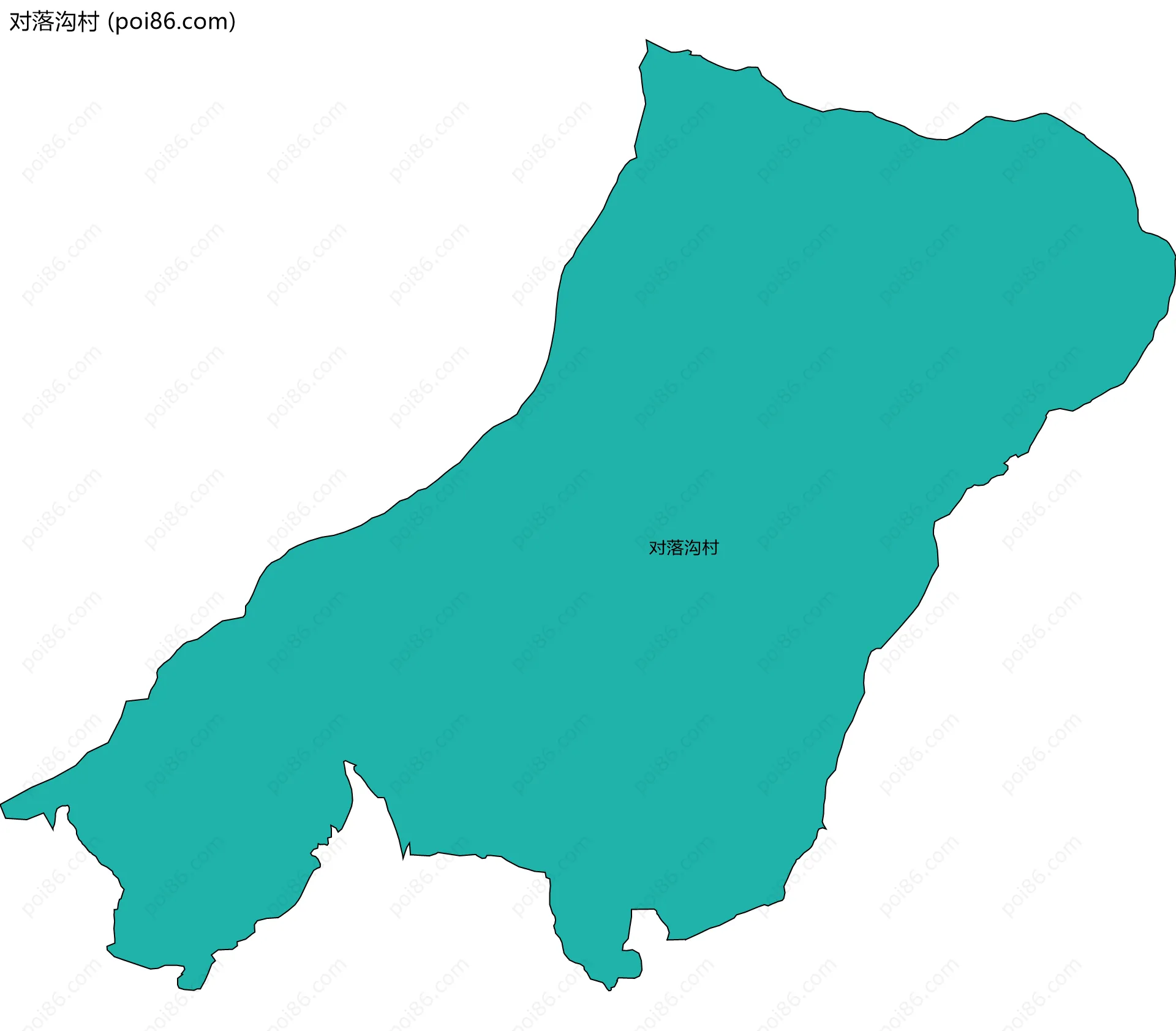 对落沟村边界地图