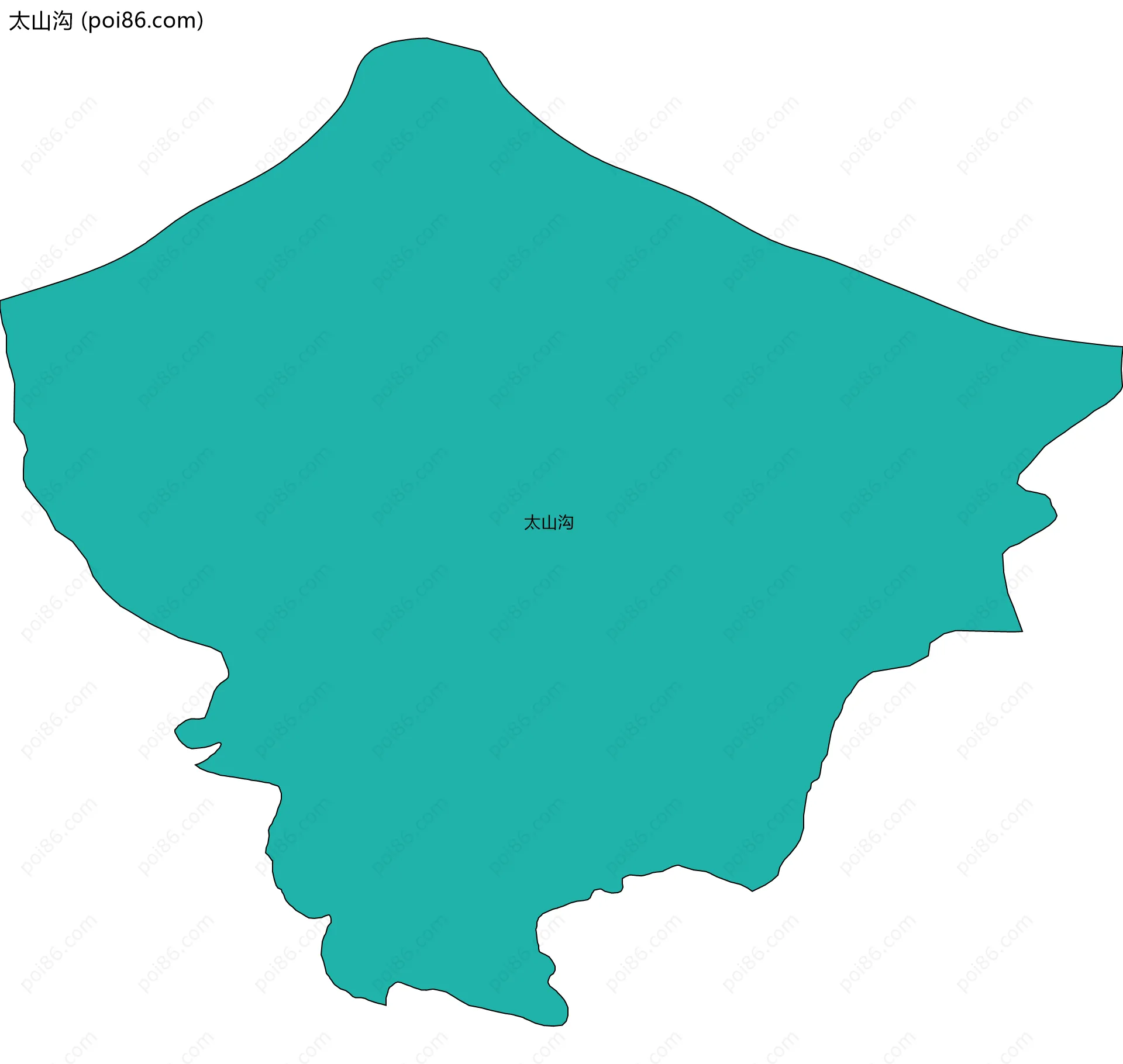 太山沟边界地图