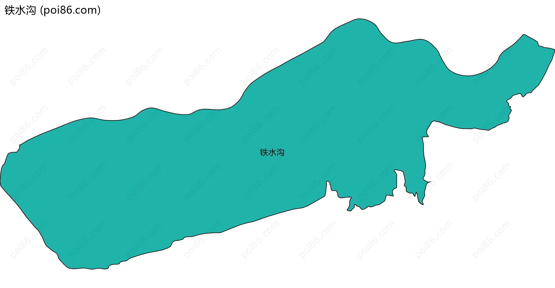 铁水沟边界地图