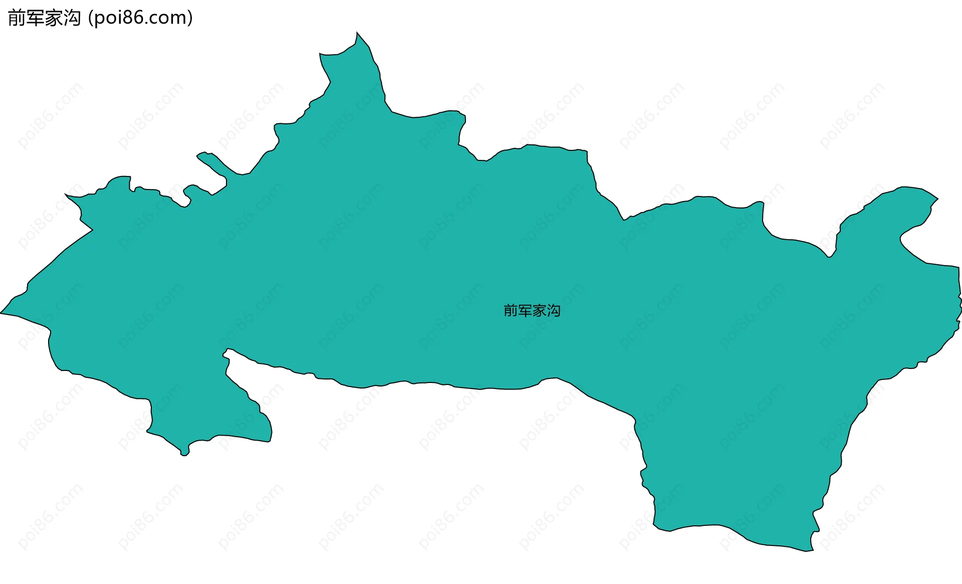 前军家沟边界地图