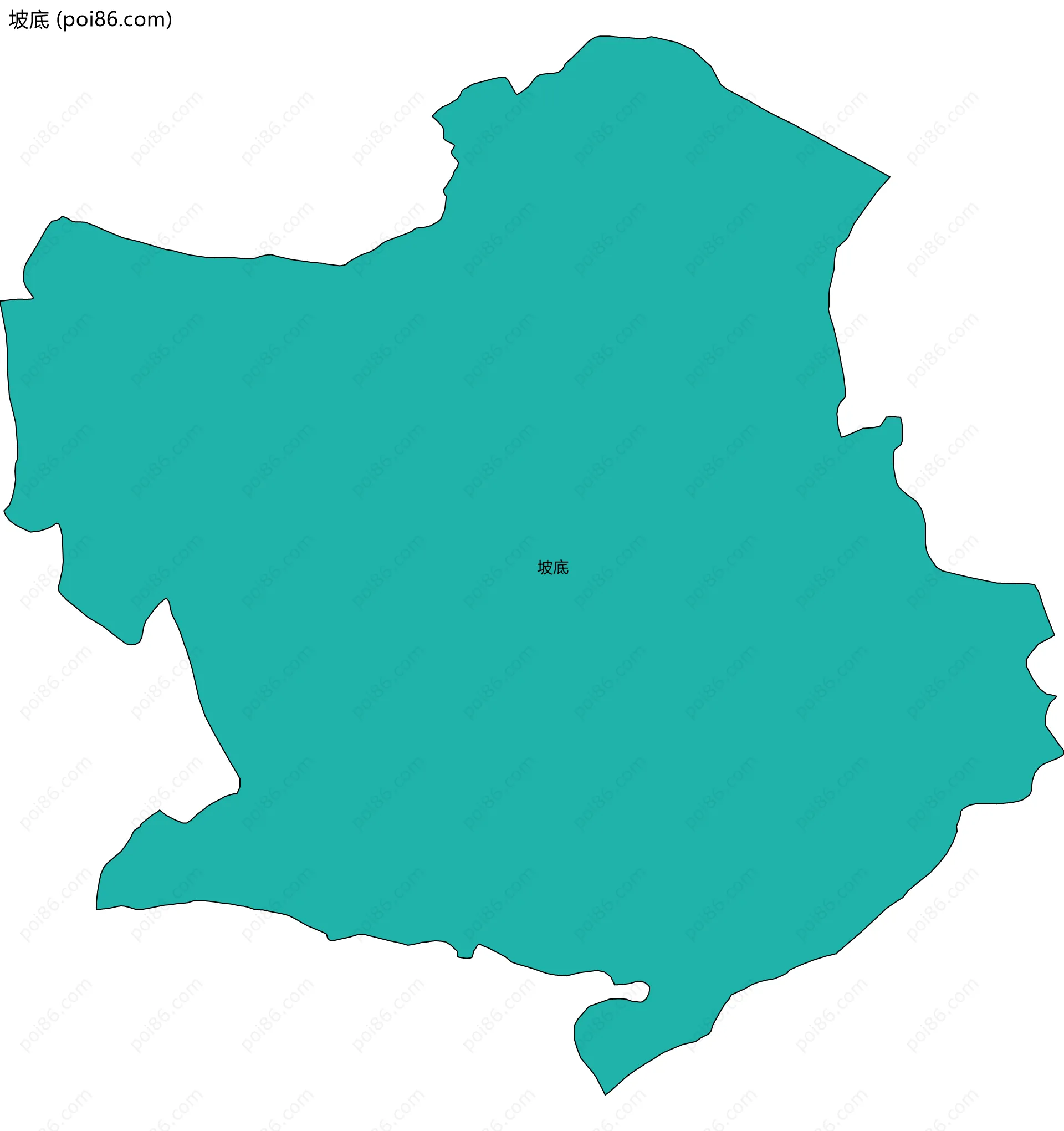 坡底边界地图
