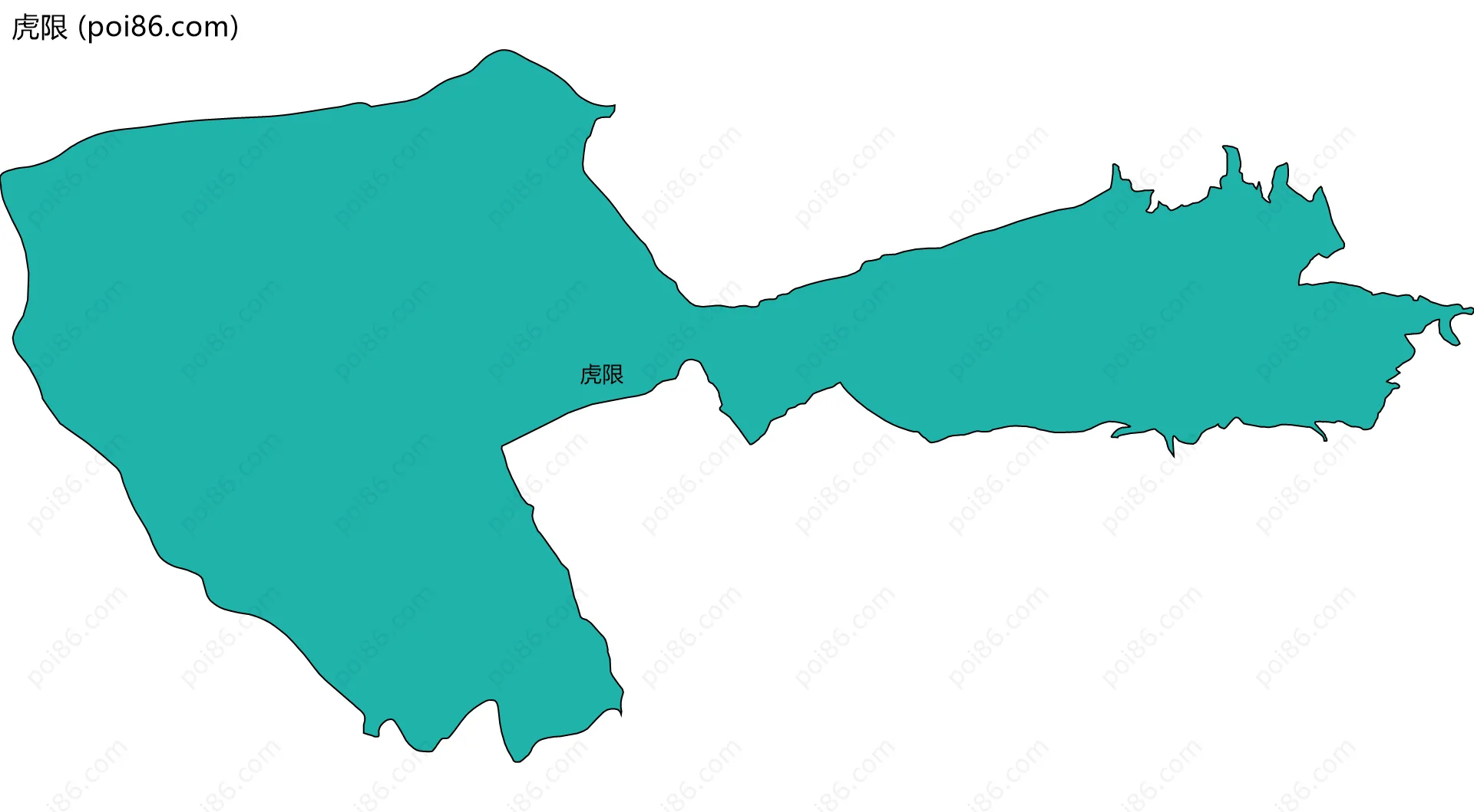 虎限边界地图