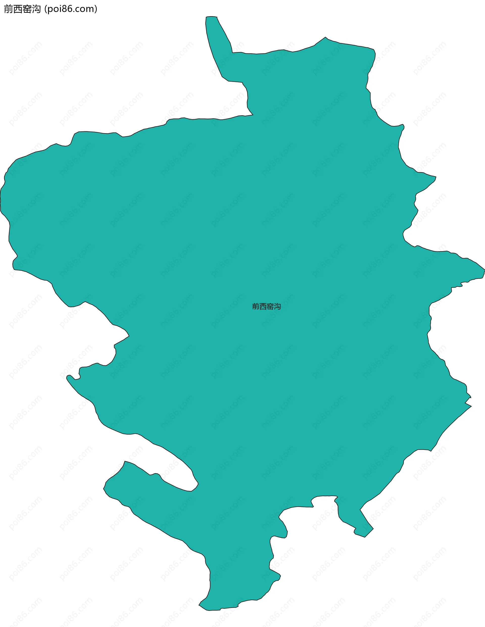 前西窑沟边界地图