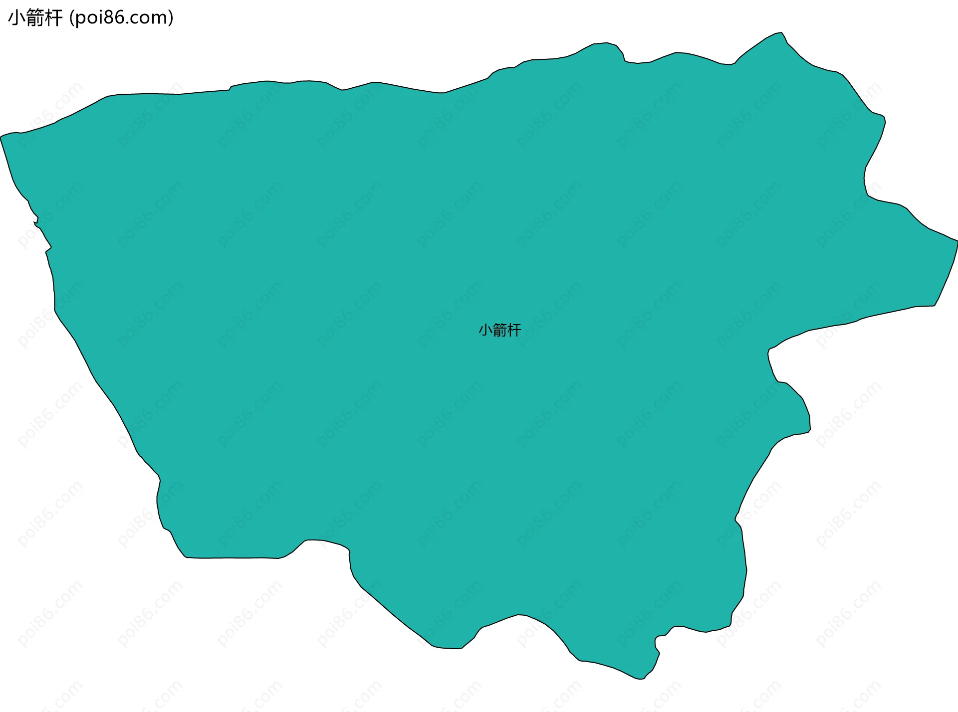 小箭杆边界地图