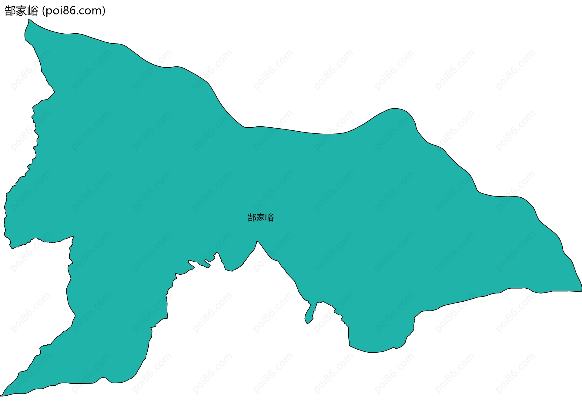 郜家峪边界地图