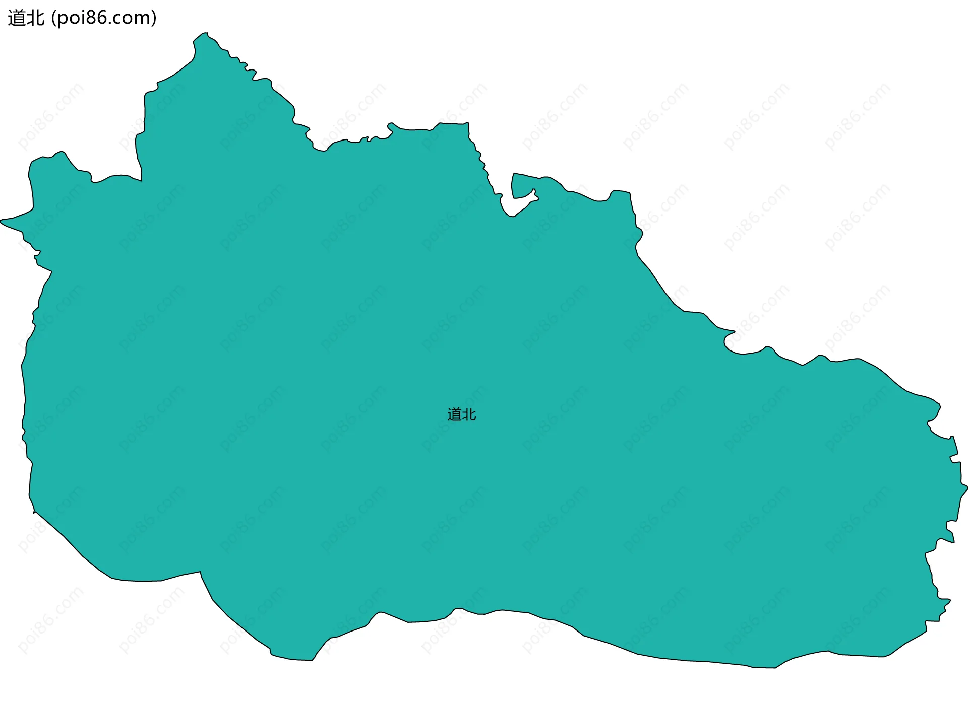 道北边界地图