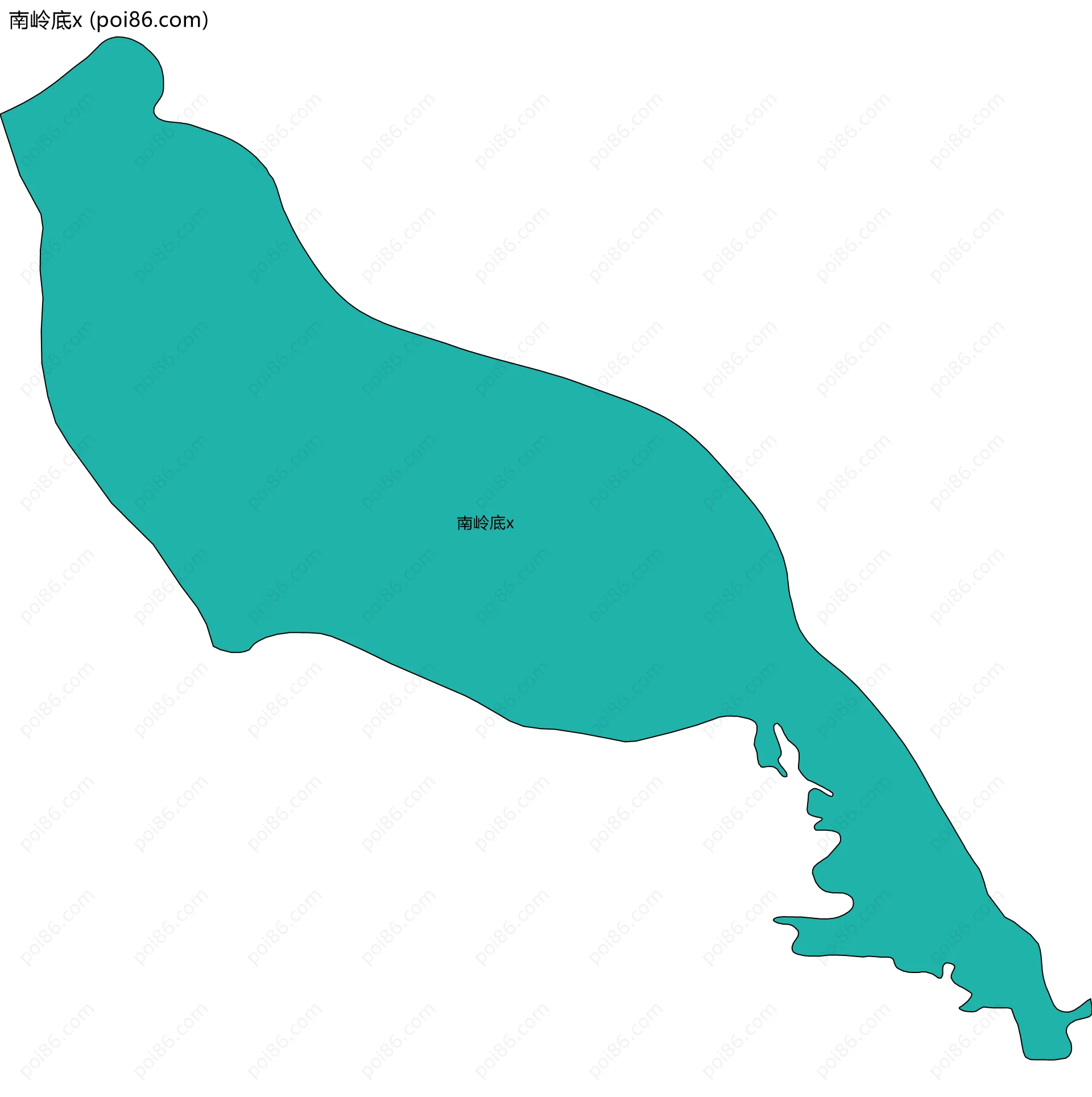 南岭底x边界地图