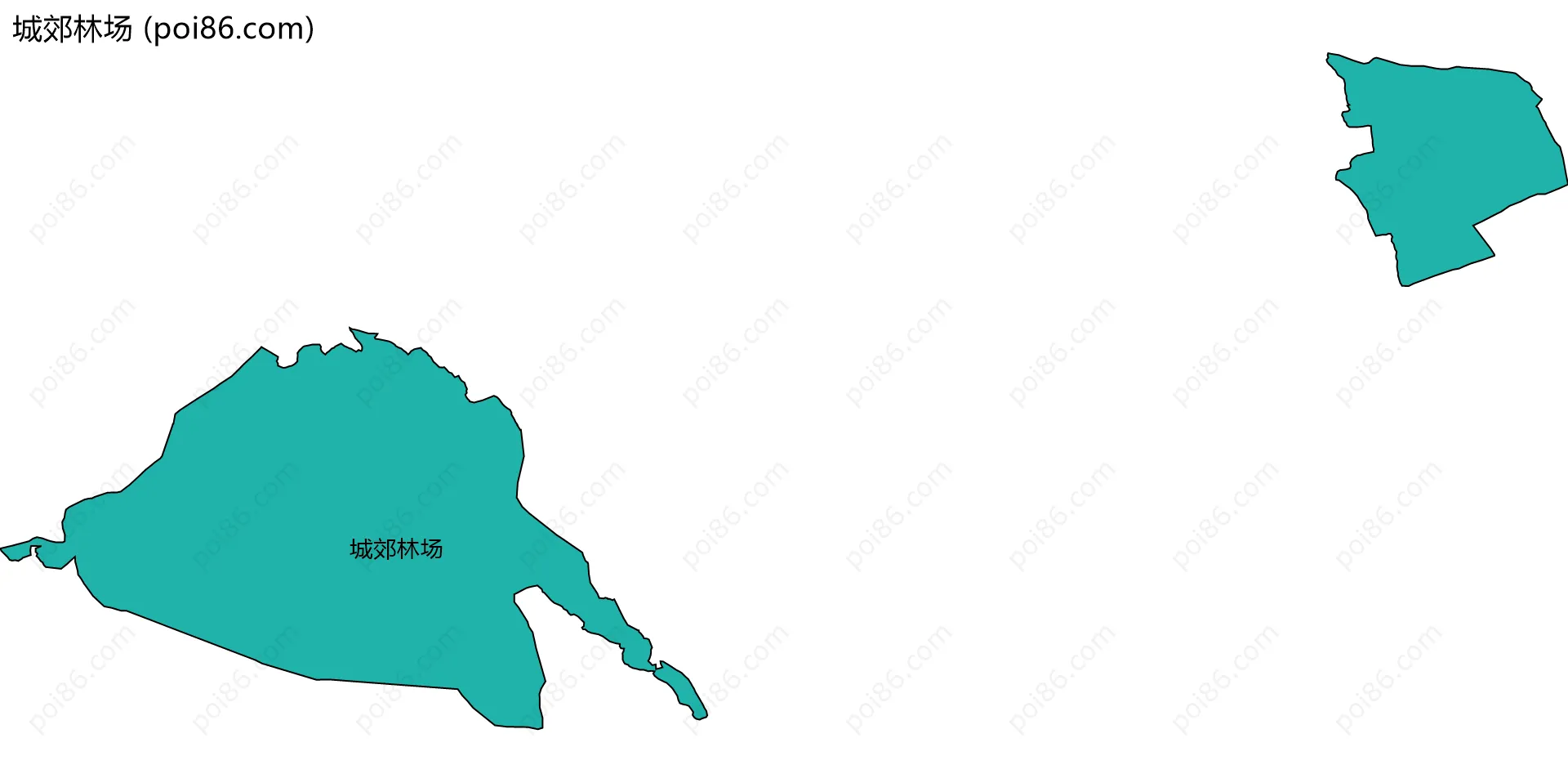 城郊林场边界地图