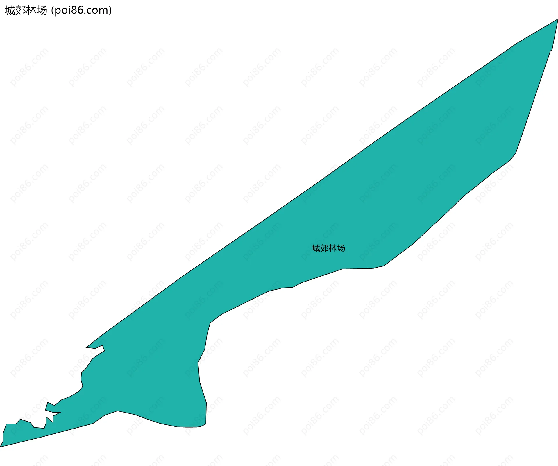 城郊林场边界地图