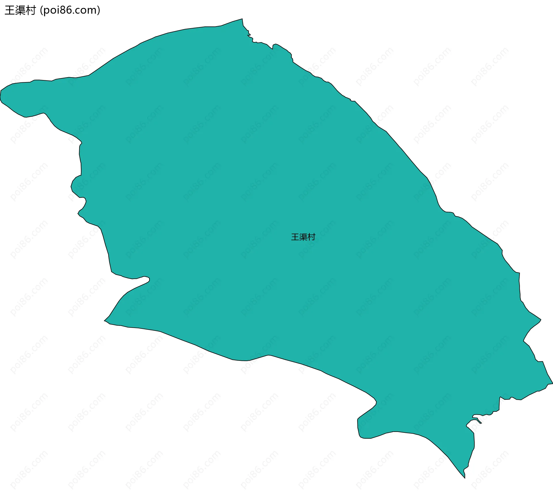 王渠村边界地图
