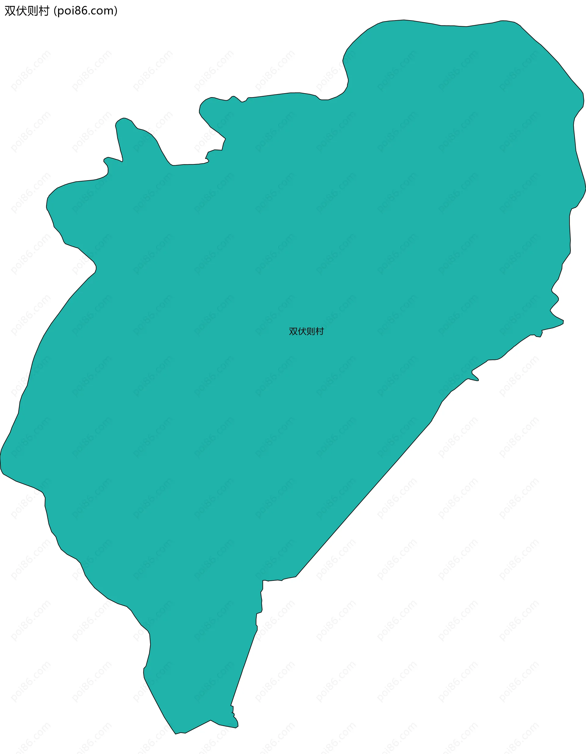 双伏则村边界地图