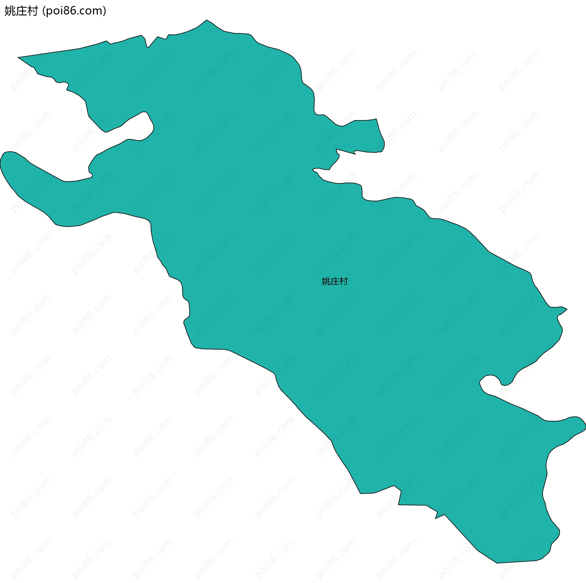 姚庄村边界地图