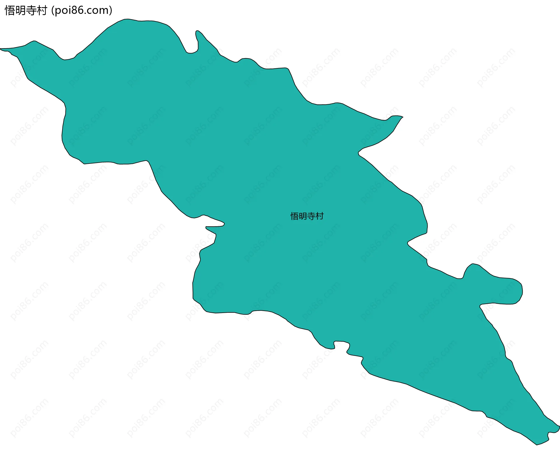 悟明寺村边界地图