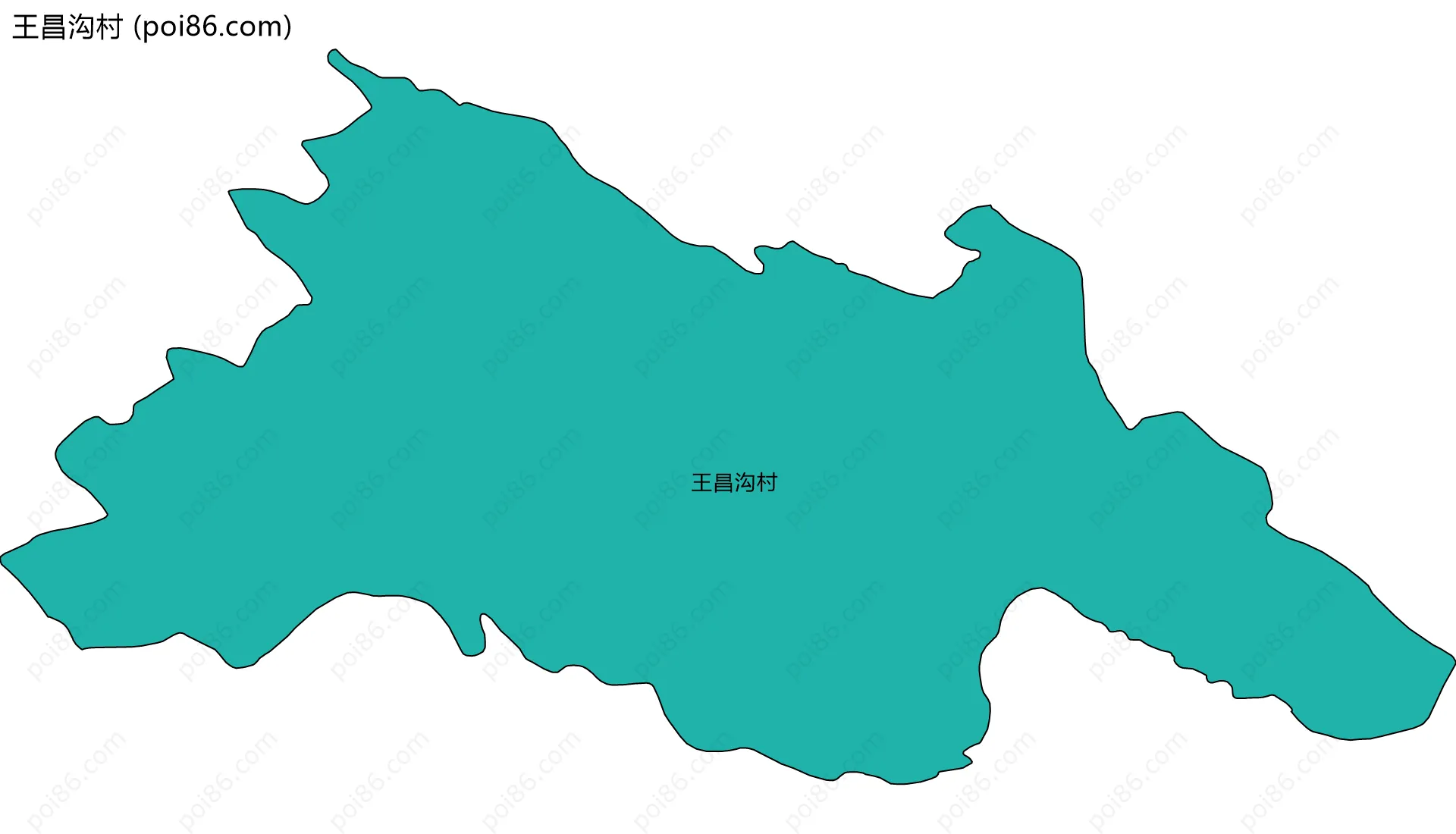 王昌沟村边界地图