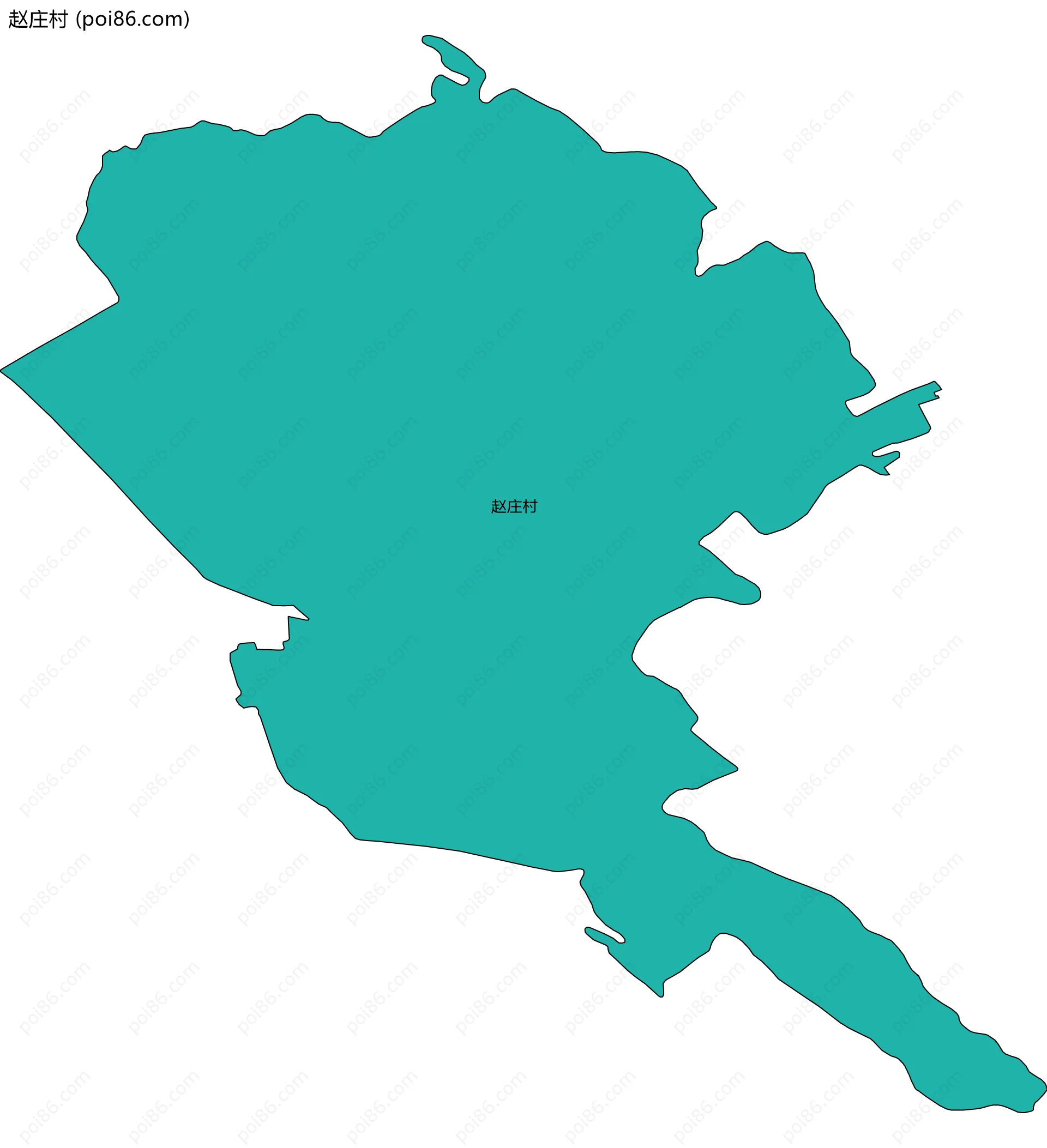 赵庄村边界地图
