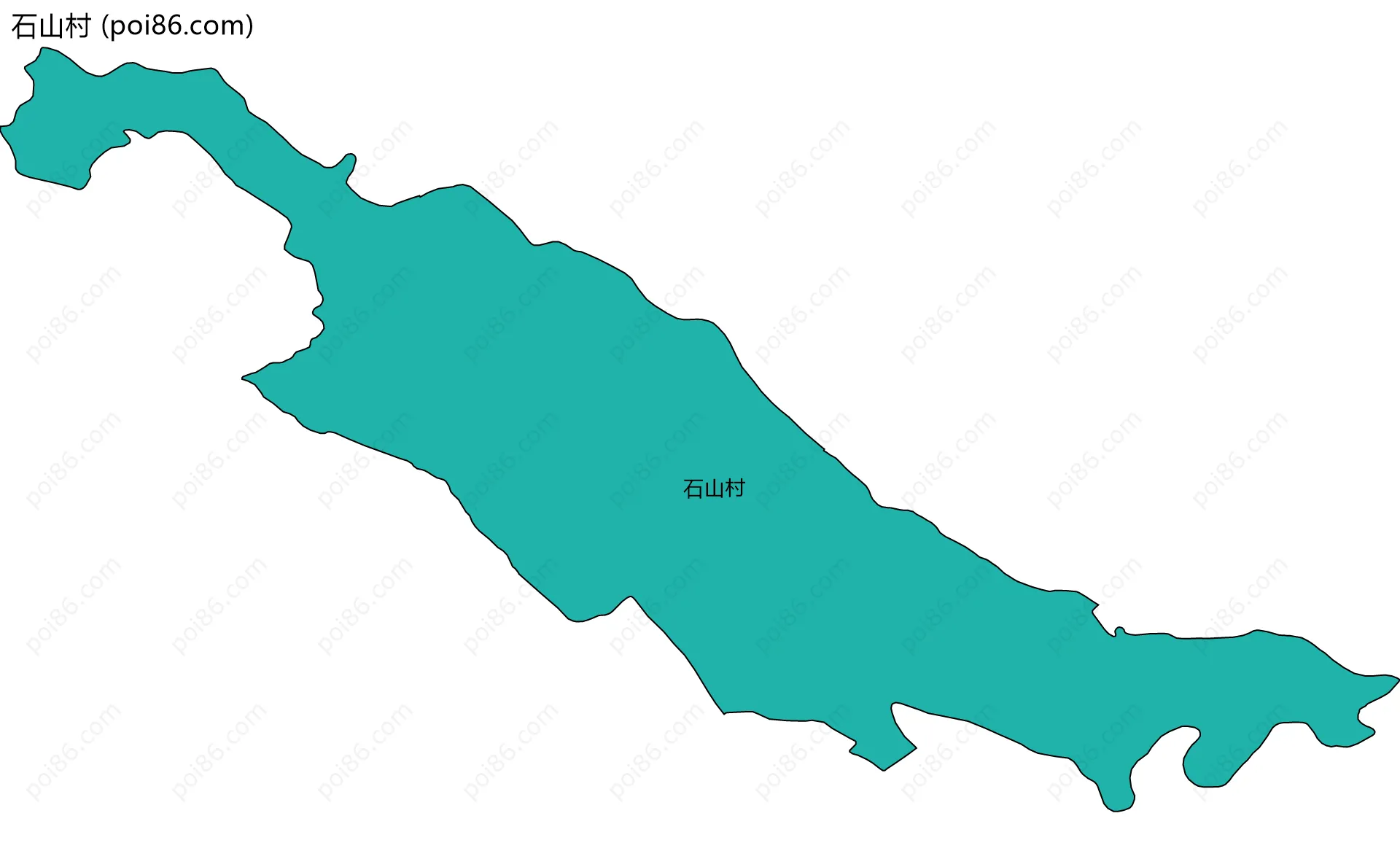 石山村边界地图