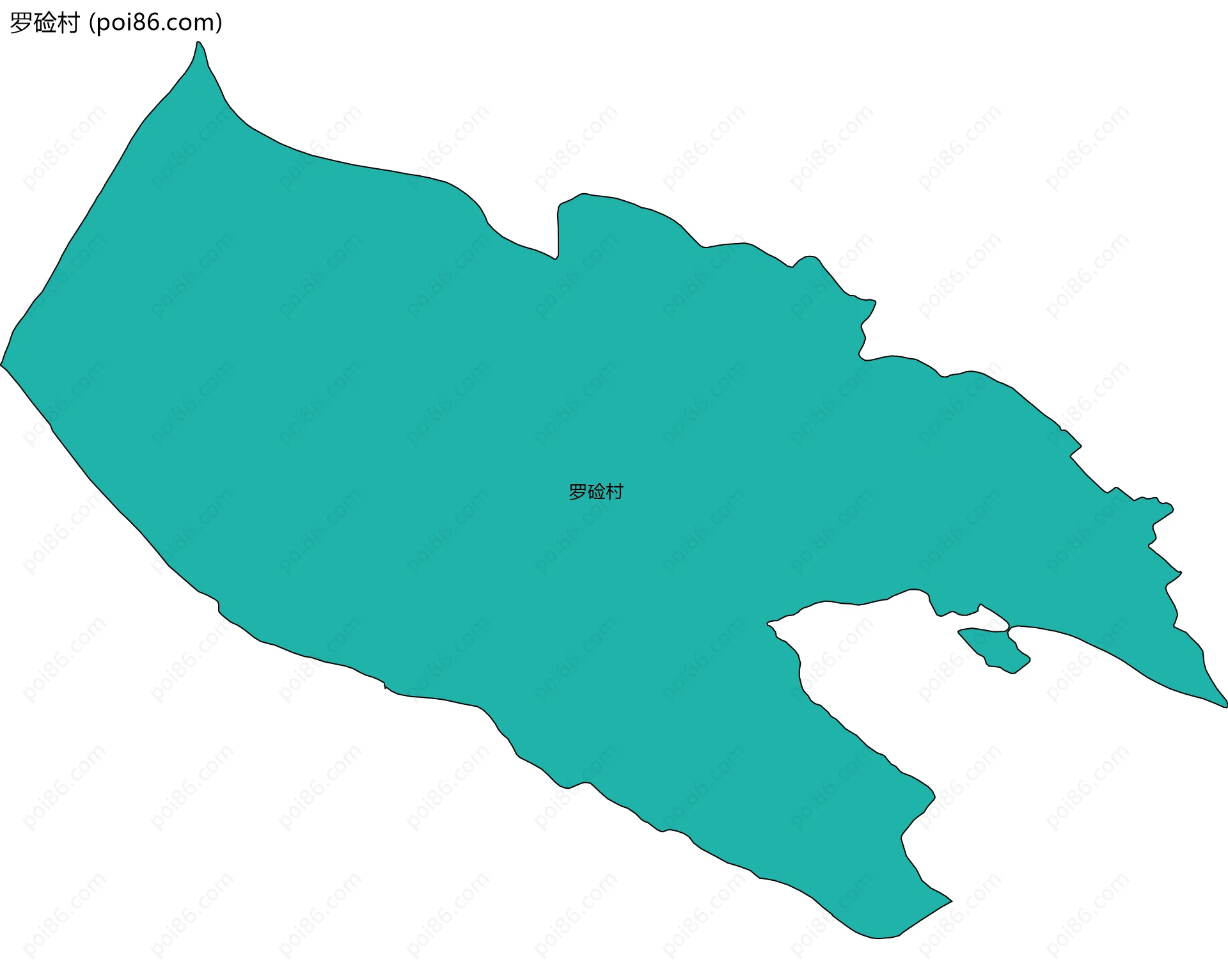 罗硷村边界地图