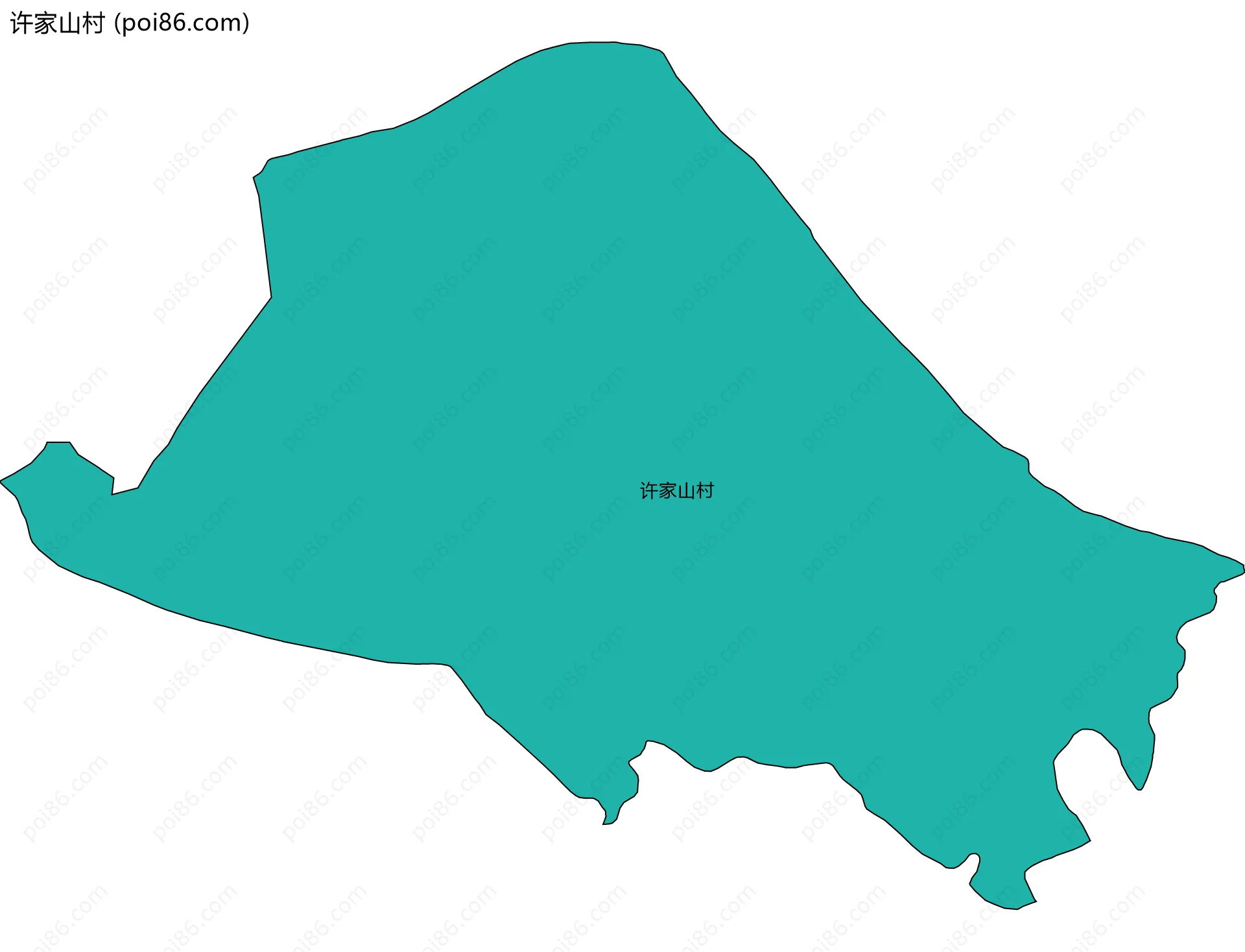 许家山村边界地图