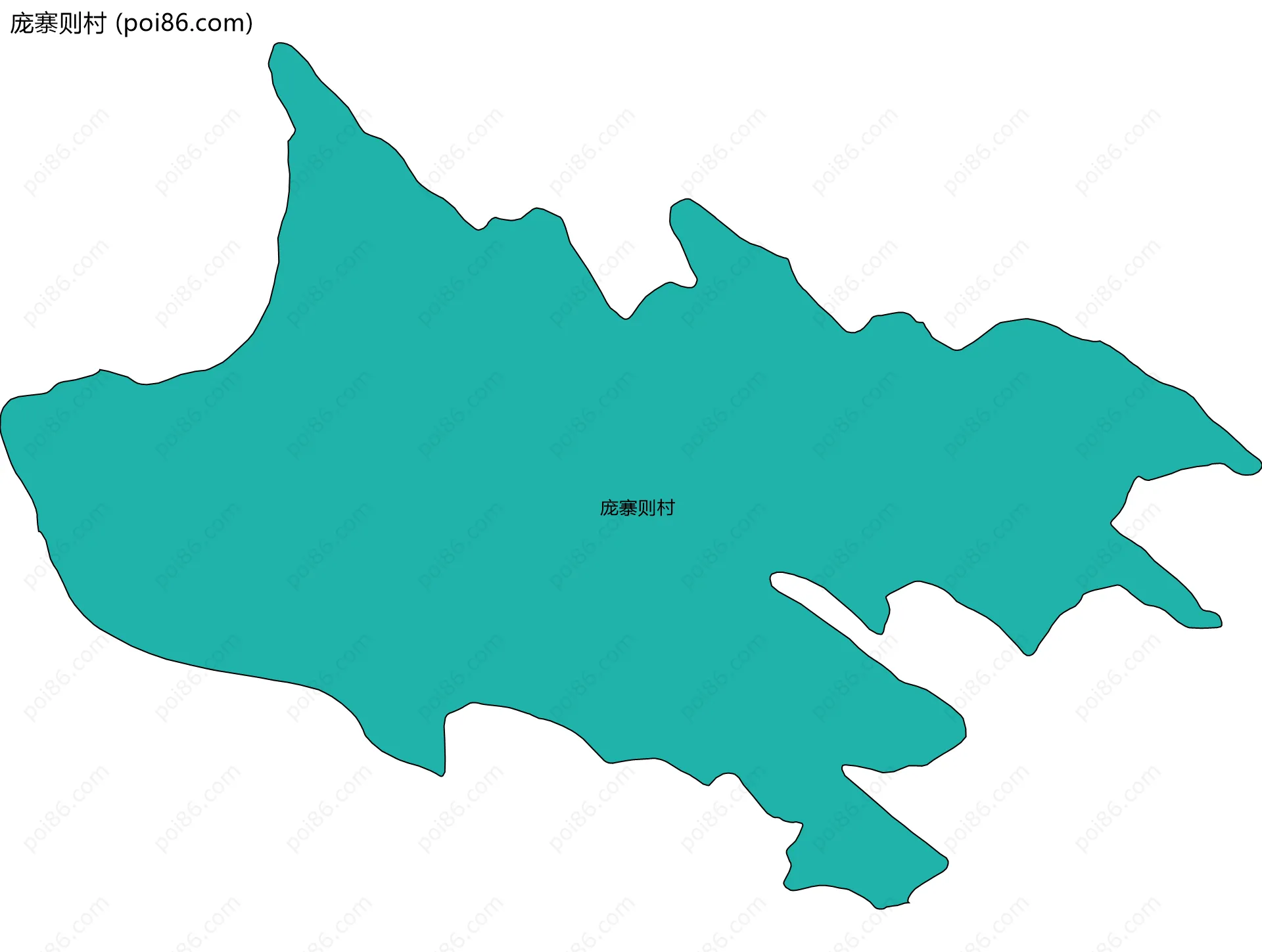 庞寨则村边界地图