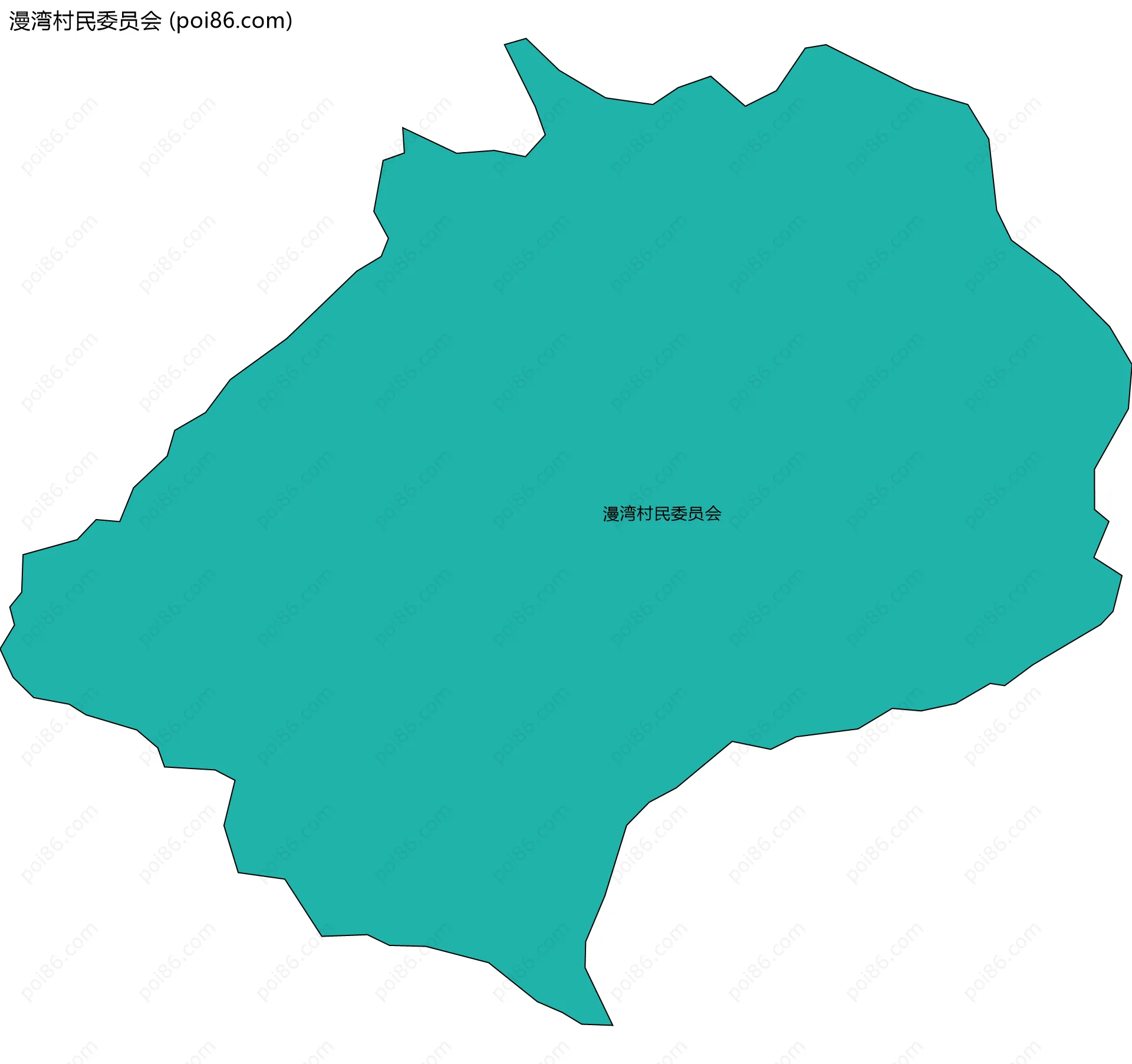 漫湾村民委员会边界地图