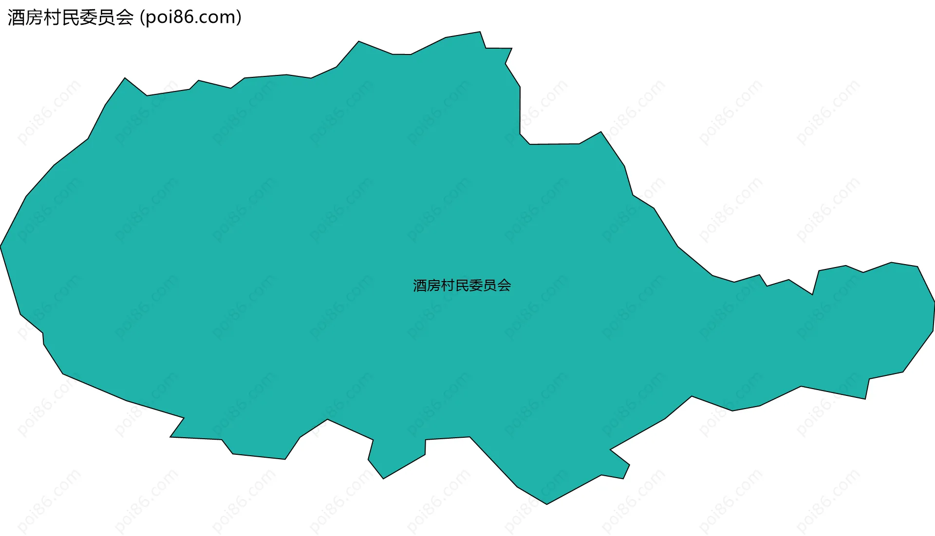 酒房村民委员会边界地图