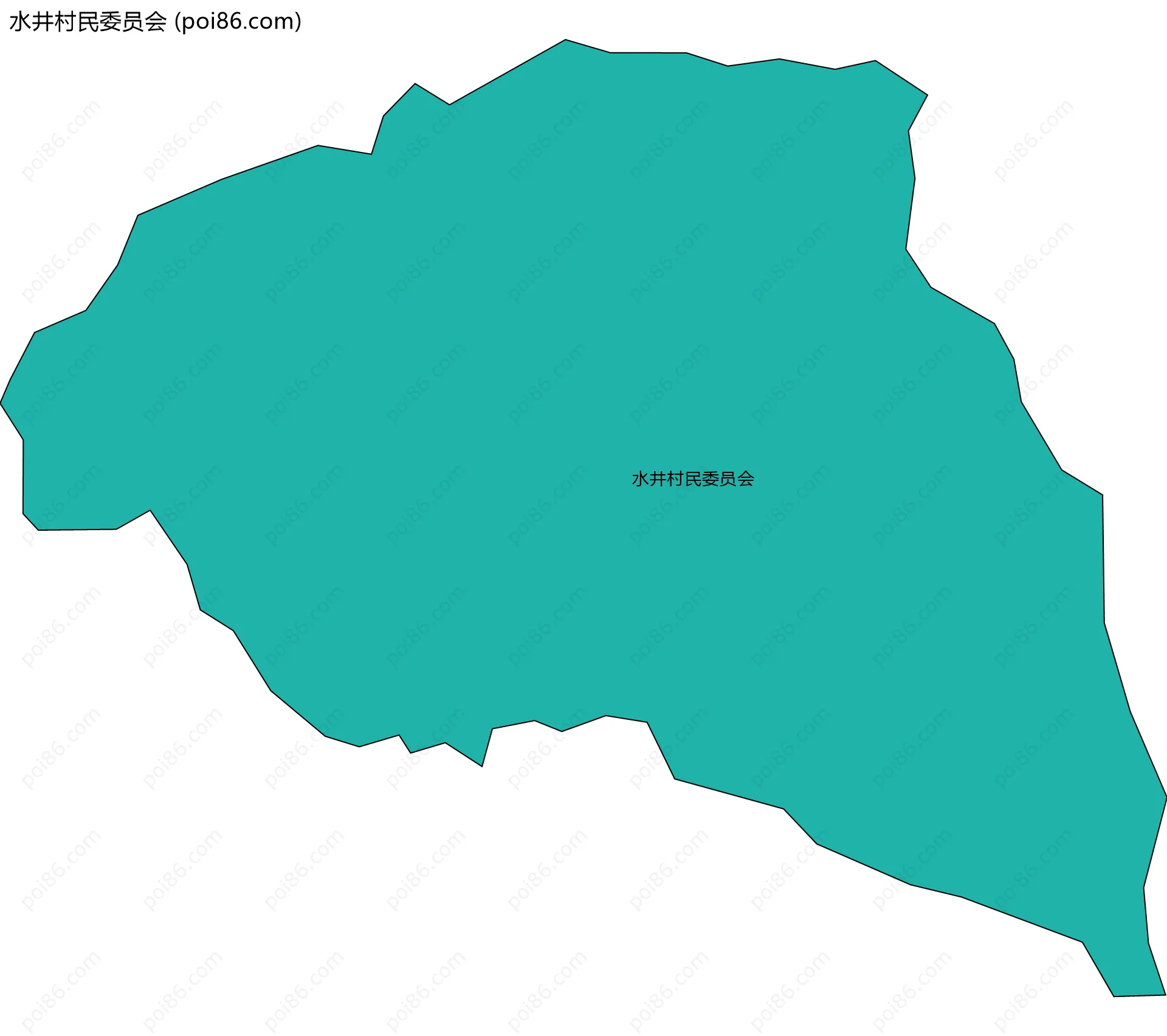 水井村民委员会边界地图