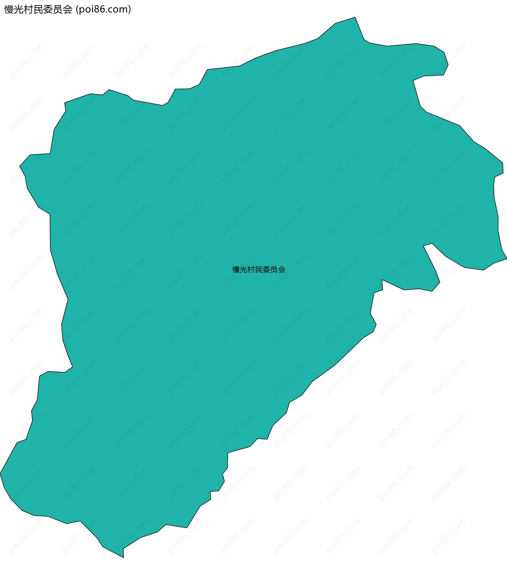 慢光村民委员会边界地图