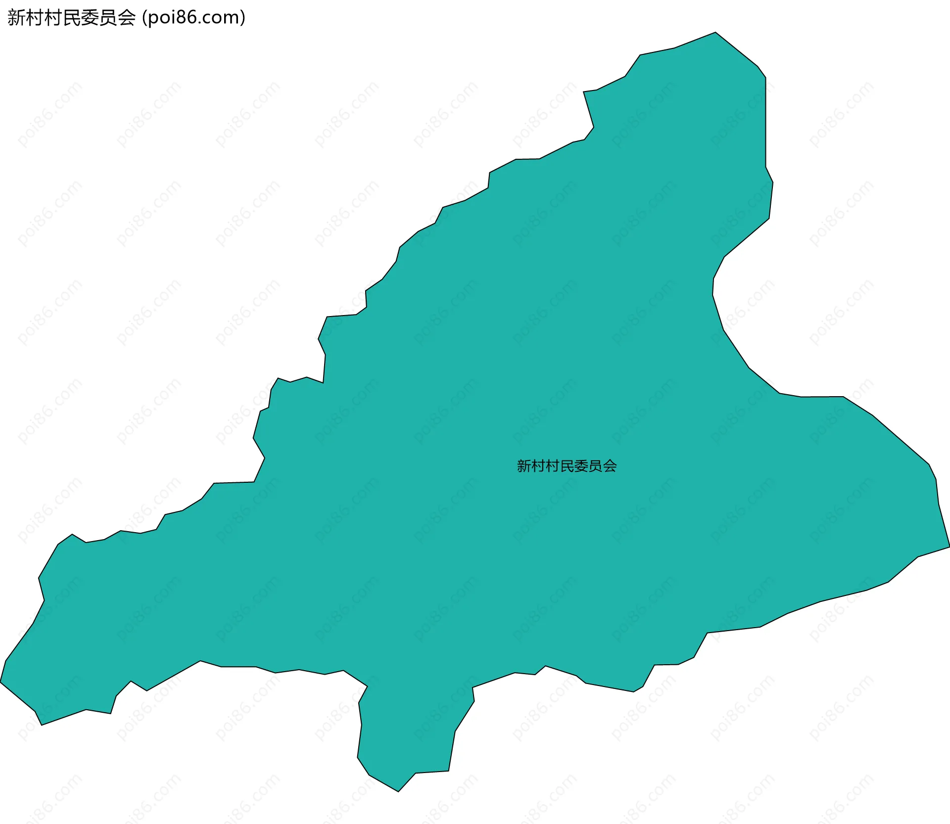 新村村民委员会边界地图
