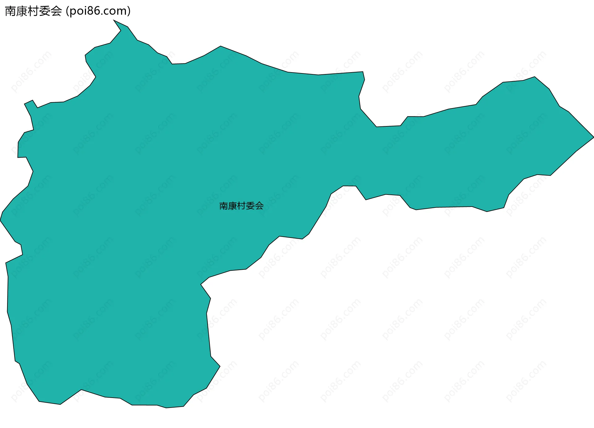 南康村委会边界地图