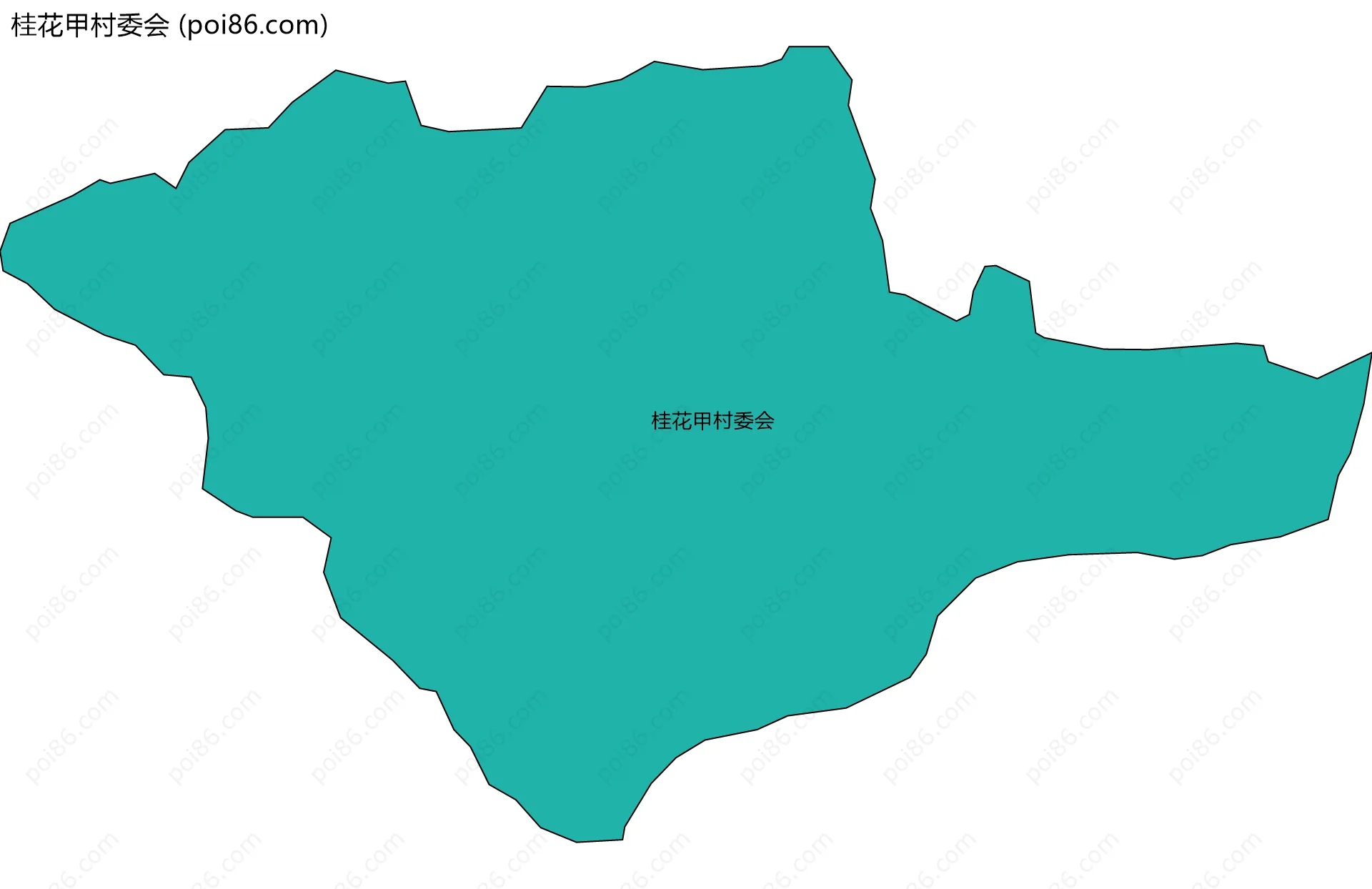 桂花甲村委会边界地图