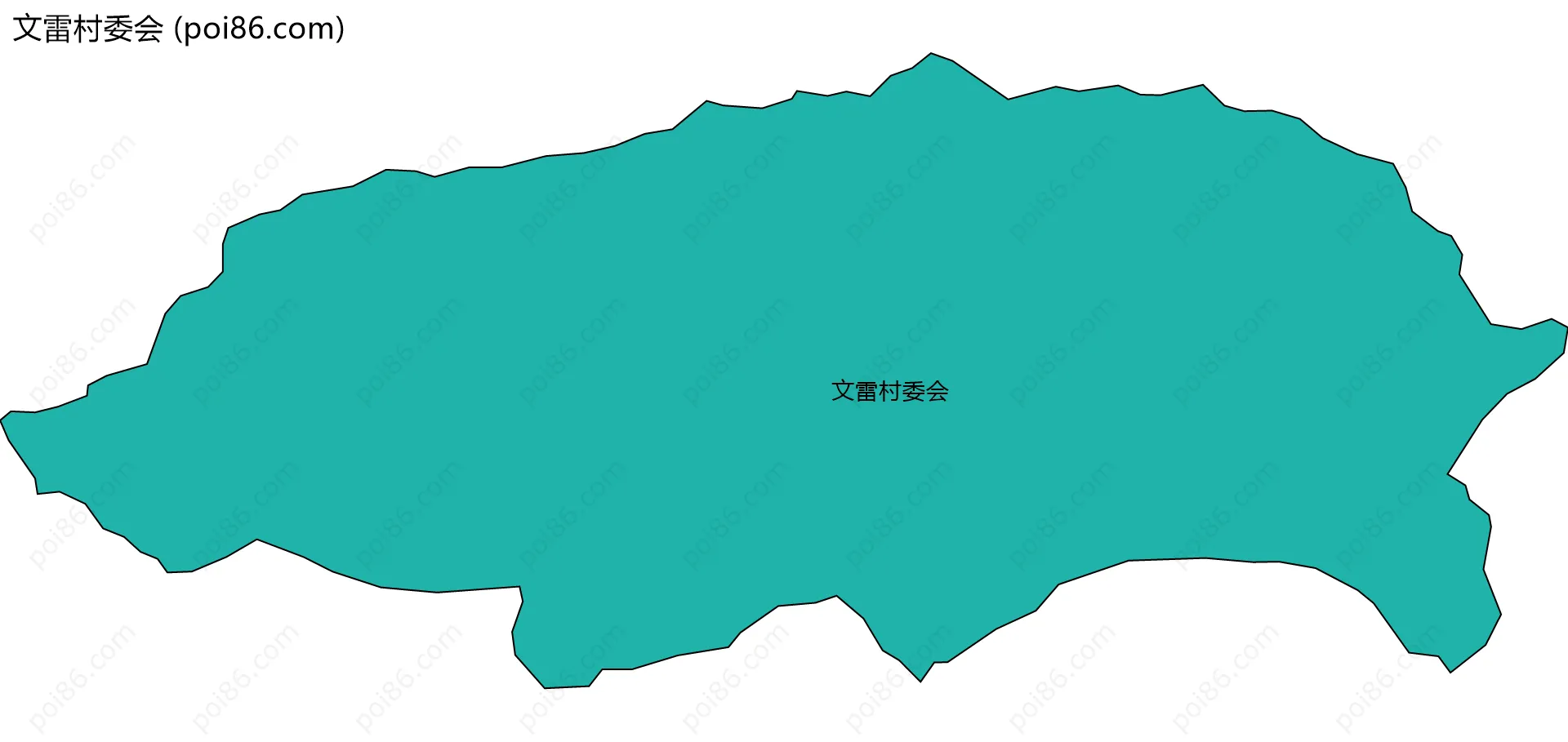文雷村委会边界地图