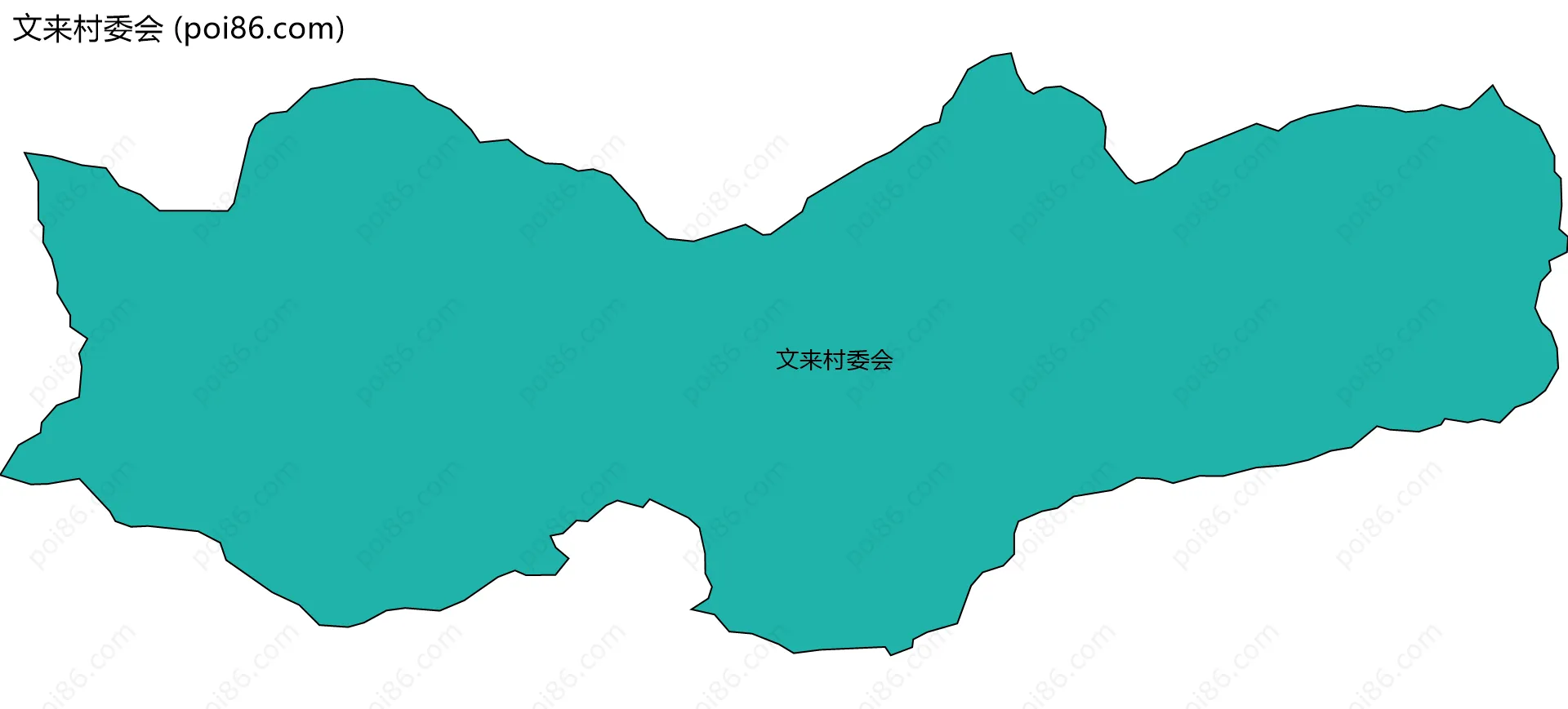 文来村委会边界地图