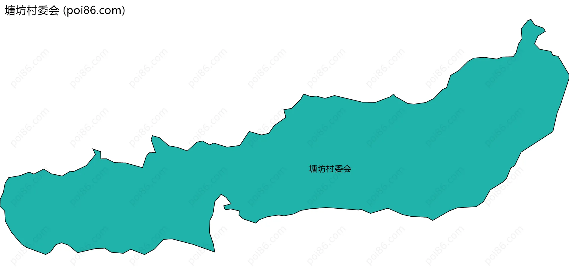 塘坊村委会边界地图