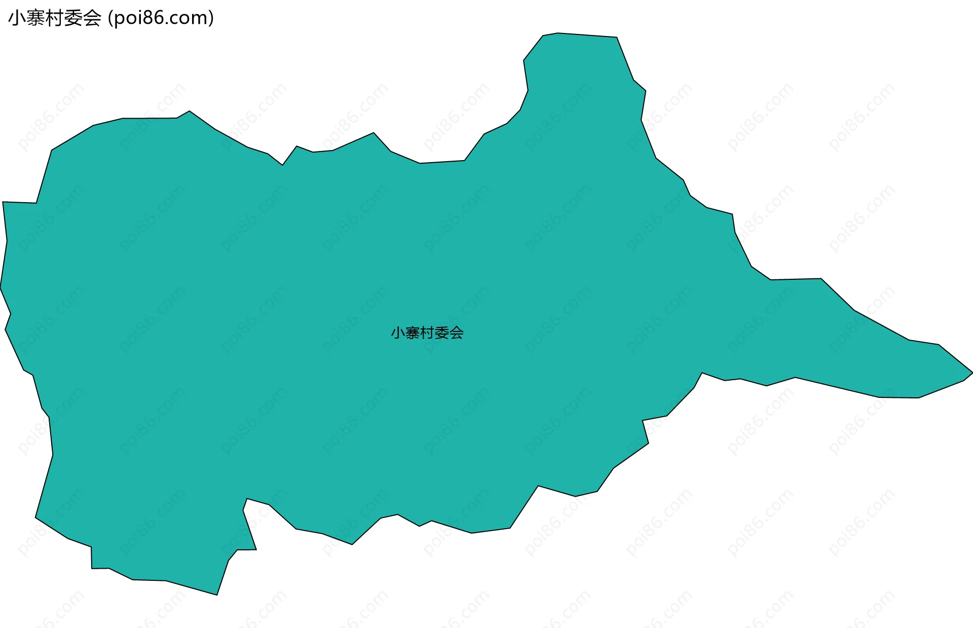 小寨村委会边界地图