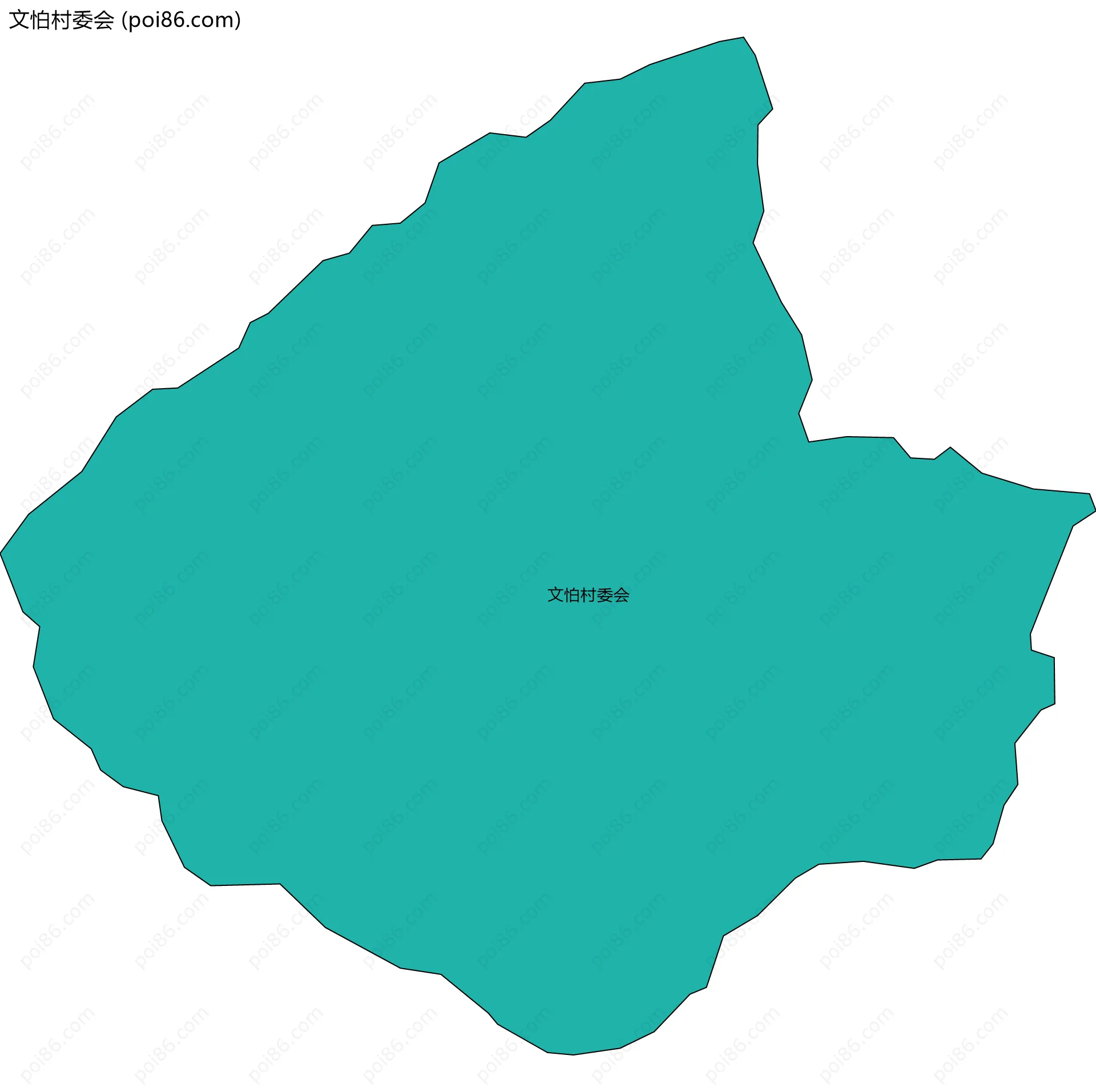 文怕村委会边界地图