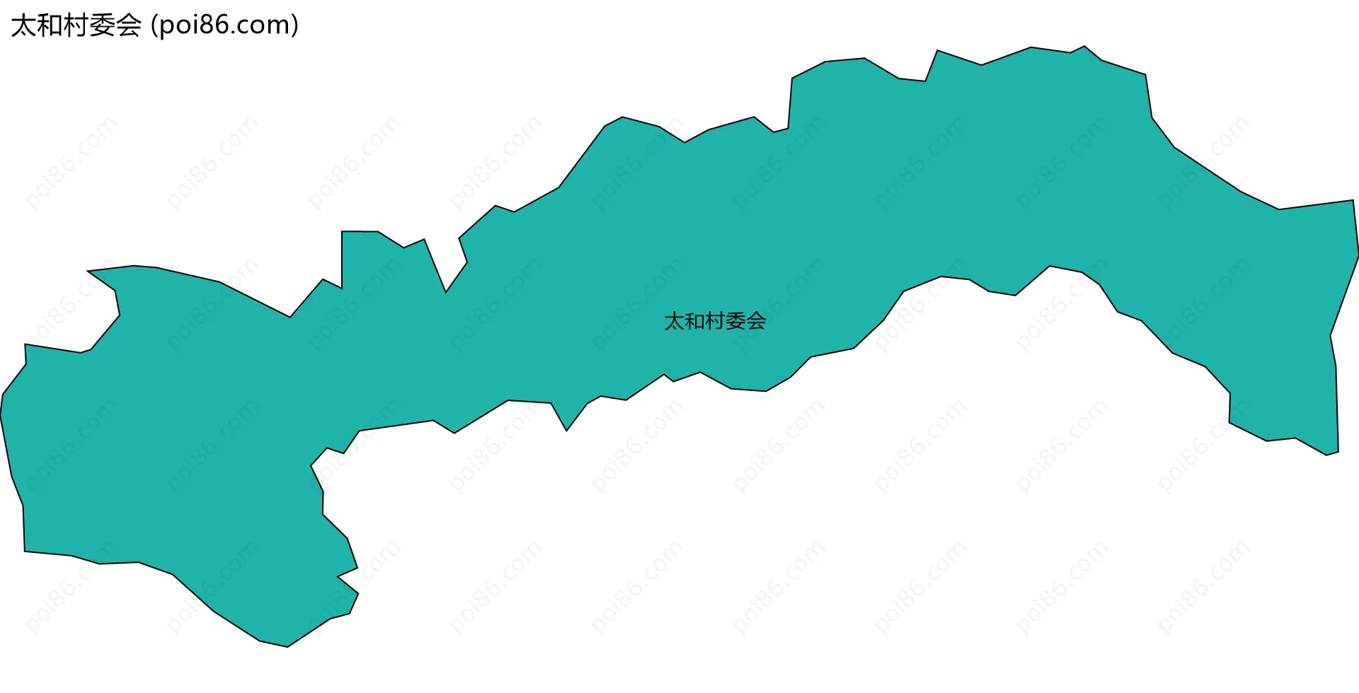 太和村委会边界地图