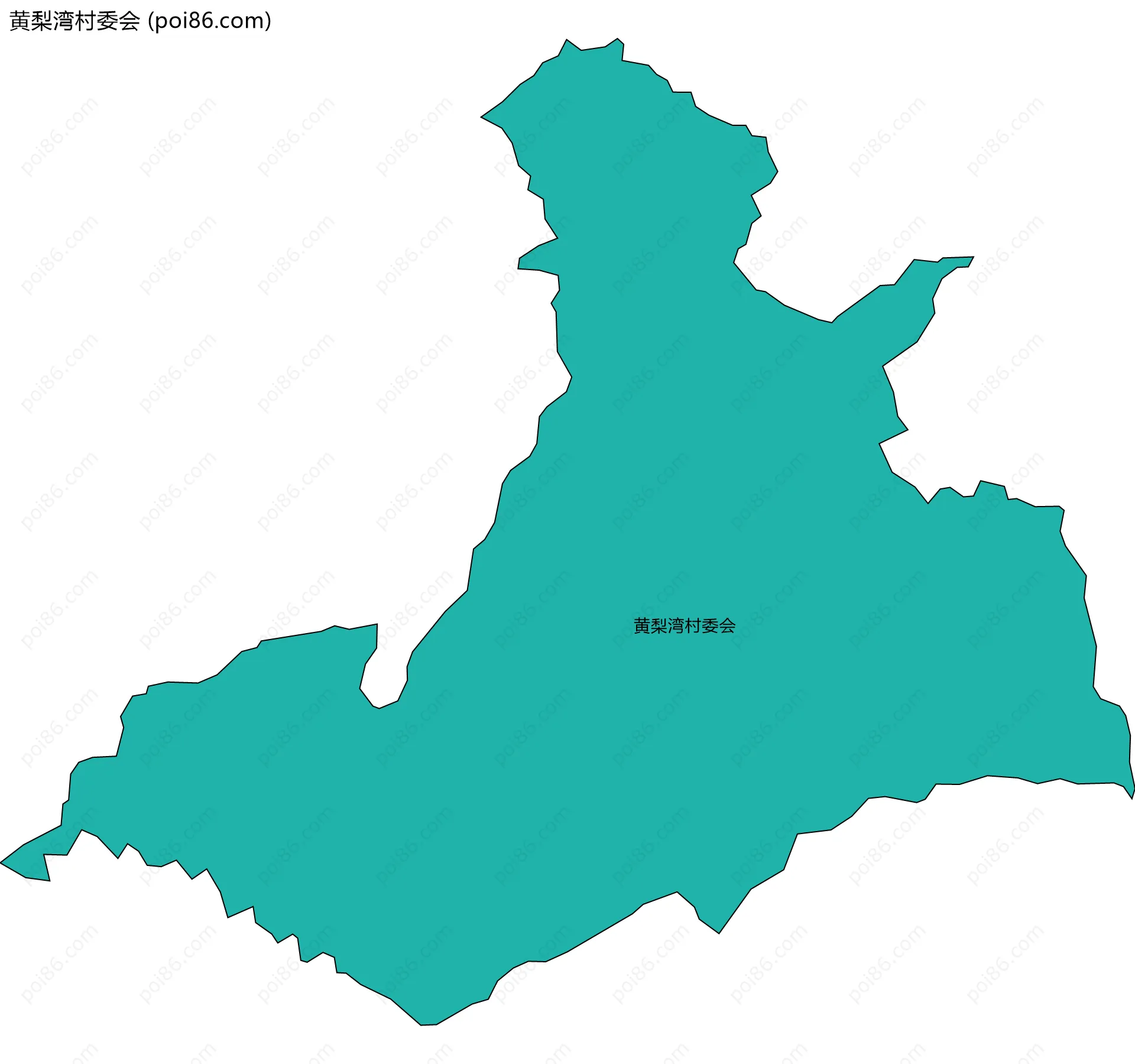 黄梨湾村委会边界地图