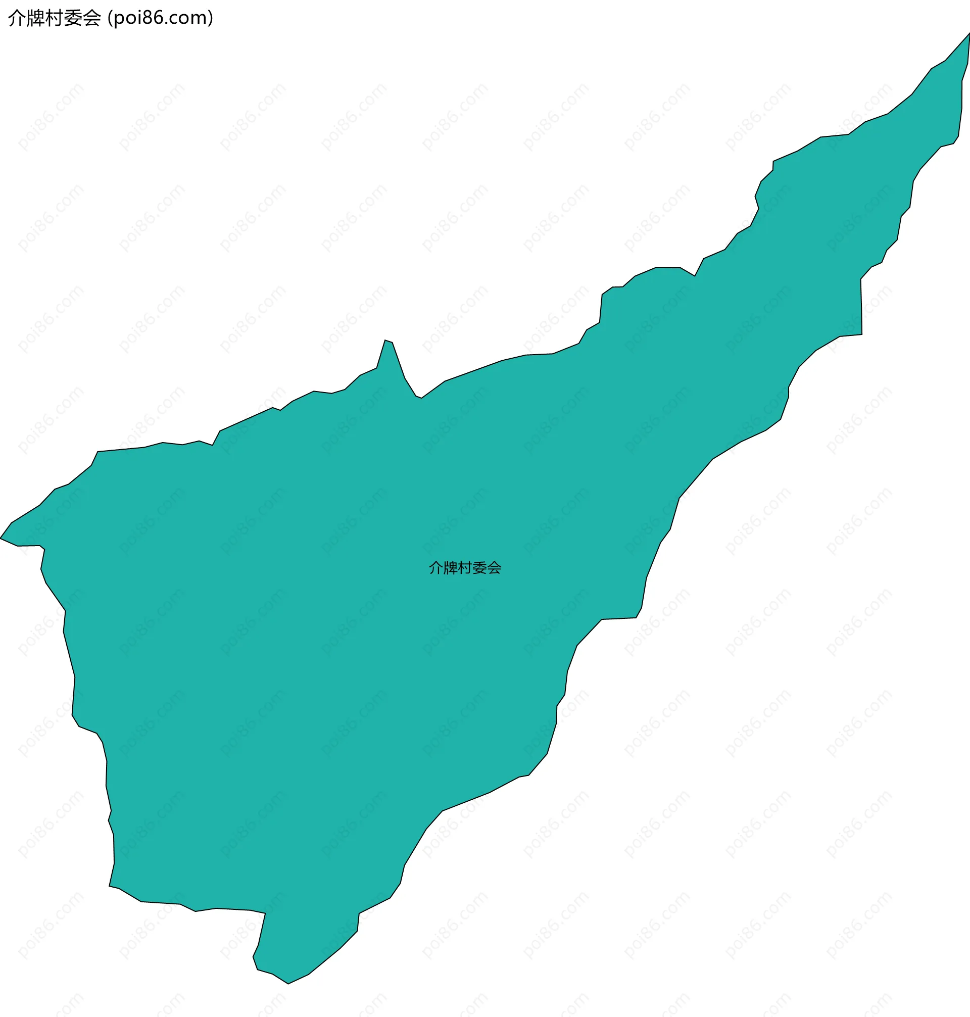 介牌村委会边界地图