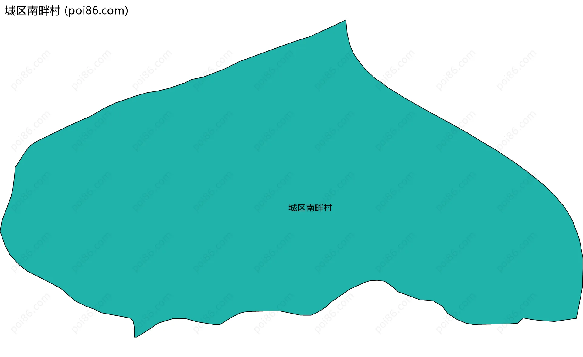 城区南畔村边界地图